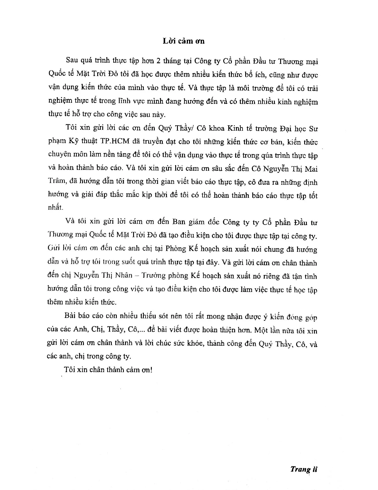 Đồ án tốt nghiệp - Phân tích thực trạng và đề xuất giải pháp nâng cao hiệu QHĐMHVĐPCCTCPĐTTMQTMTĐ ( - Trang 3