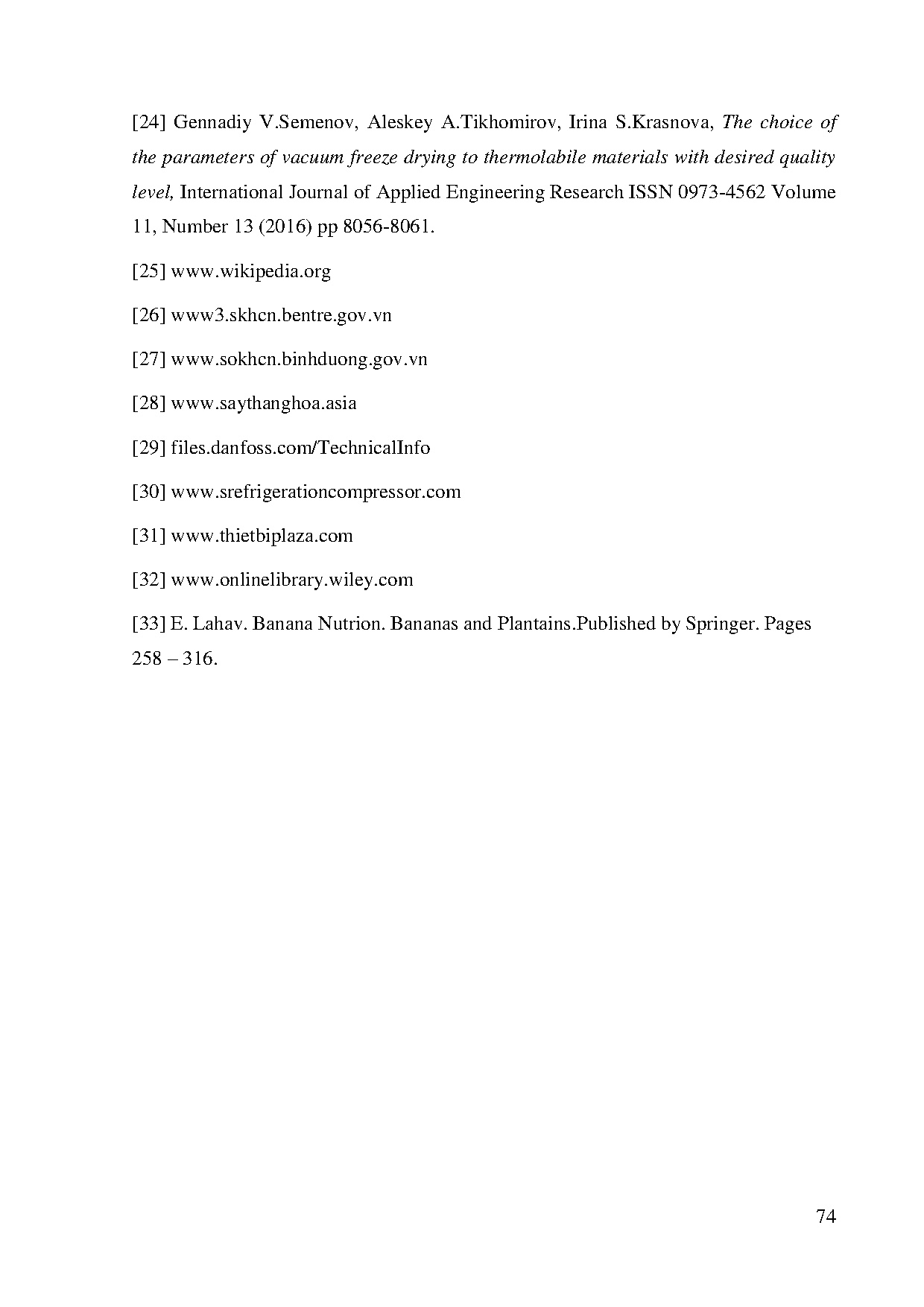 Đồ án tốt nghiệp - Nghiên cứu, tính toán, thiết kế và chế tạo máy sấy thăng hoa năng S 1 ĐÁTNNCNKTN - Trang 93