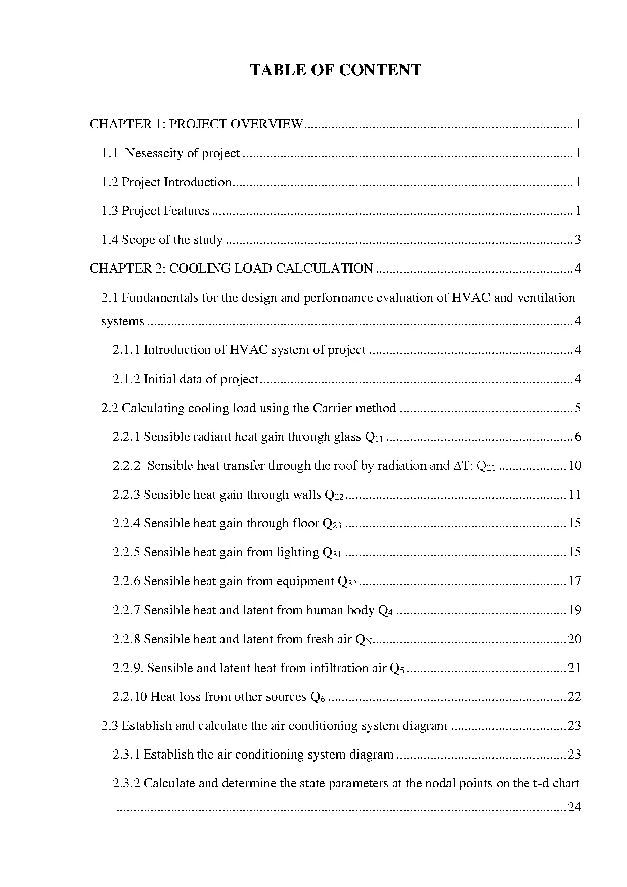 Đồ án tốt nghiệp - Calculation and verification of the airconditioning system for Ho Guom opera HIH - Trang 3