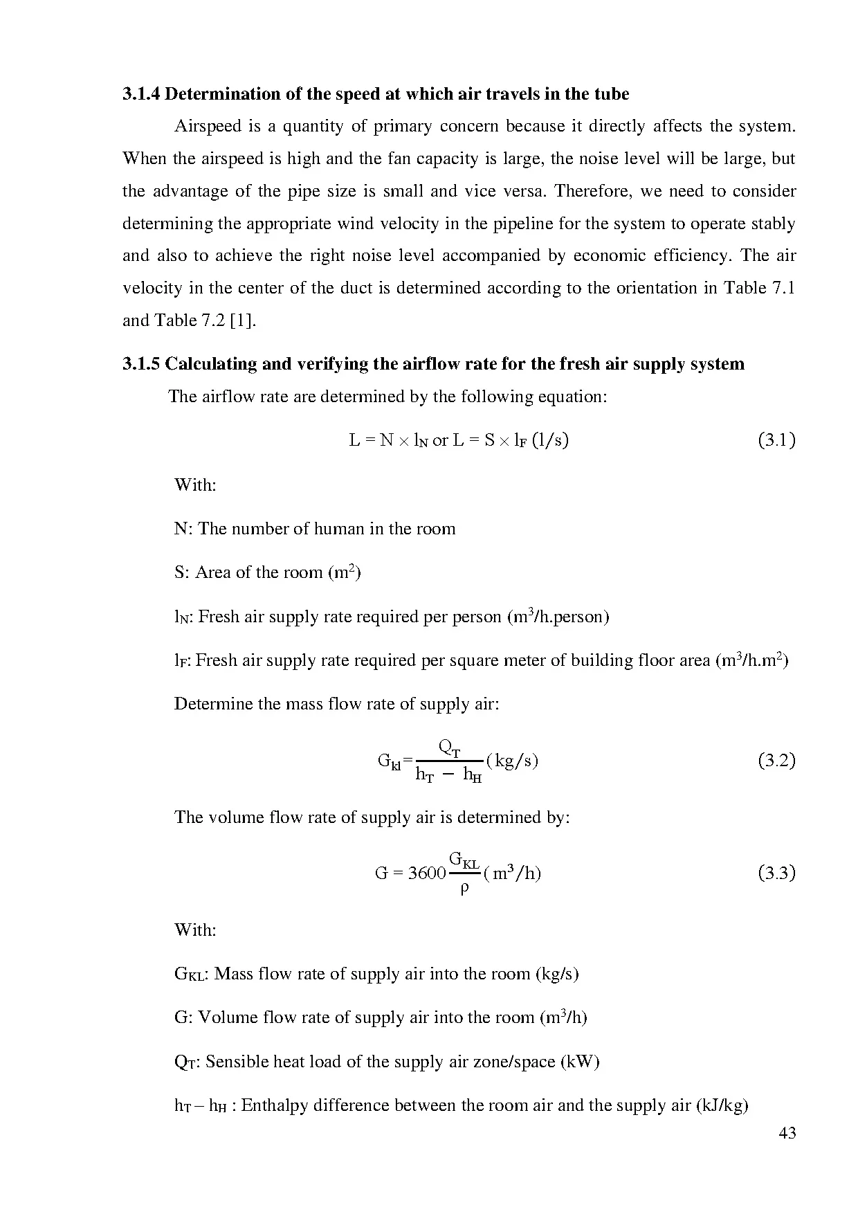 Đồ án tốt nghiệp - Calculation and verification of the airconditioning system for Ho Guom opera HIH - Trang 54