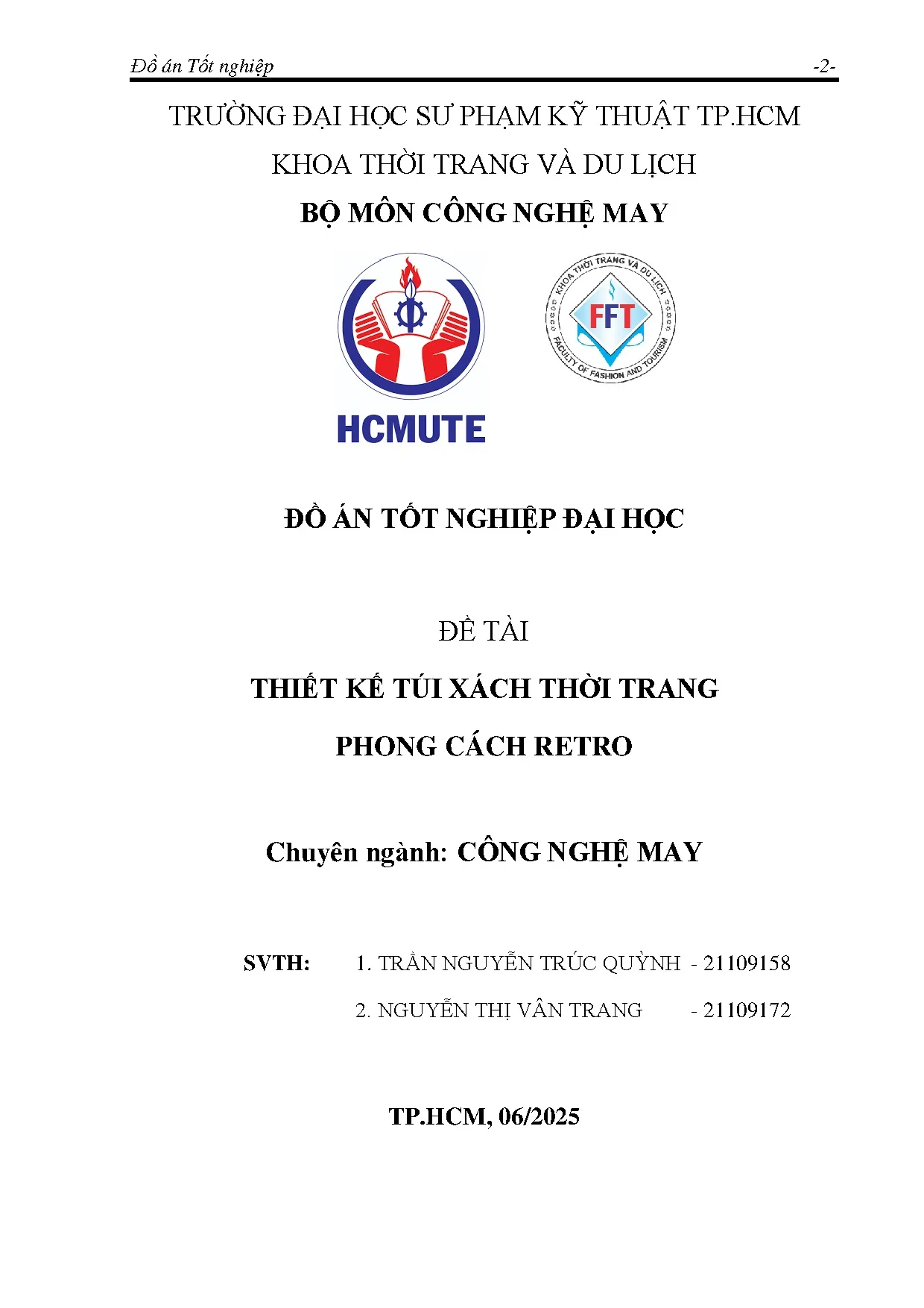 Đồ án tốt nghiệp - Thiết kế túi xách phong cách Retro - Trang 2