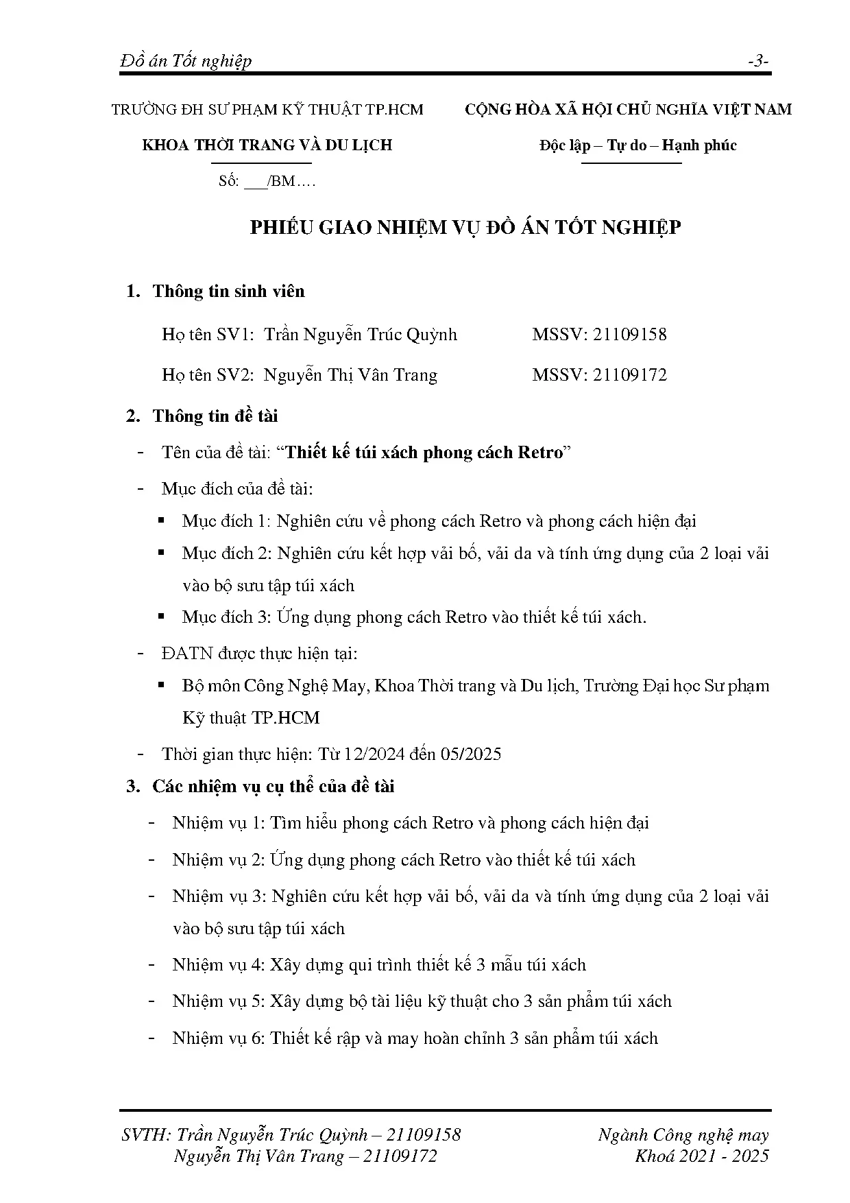 Đồ án tốt nghiệp - Thiết kế túi xách phong cách Retro - Trang 3