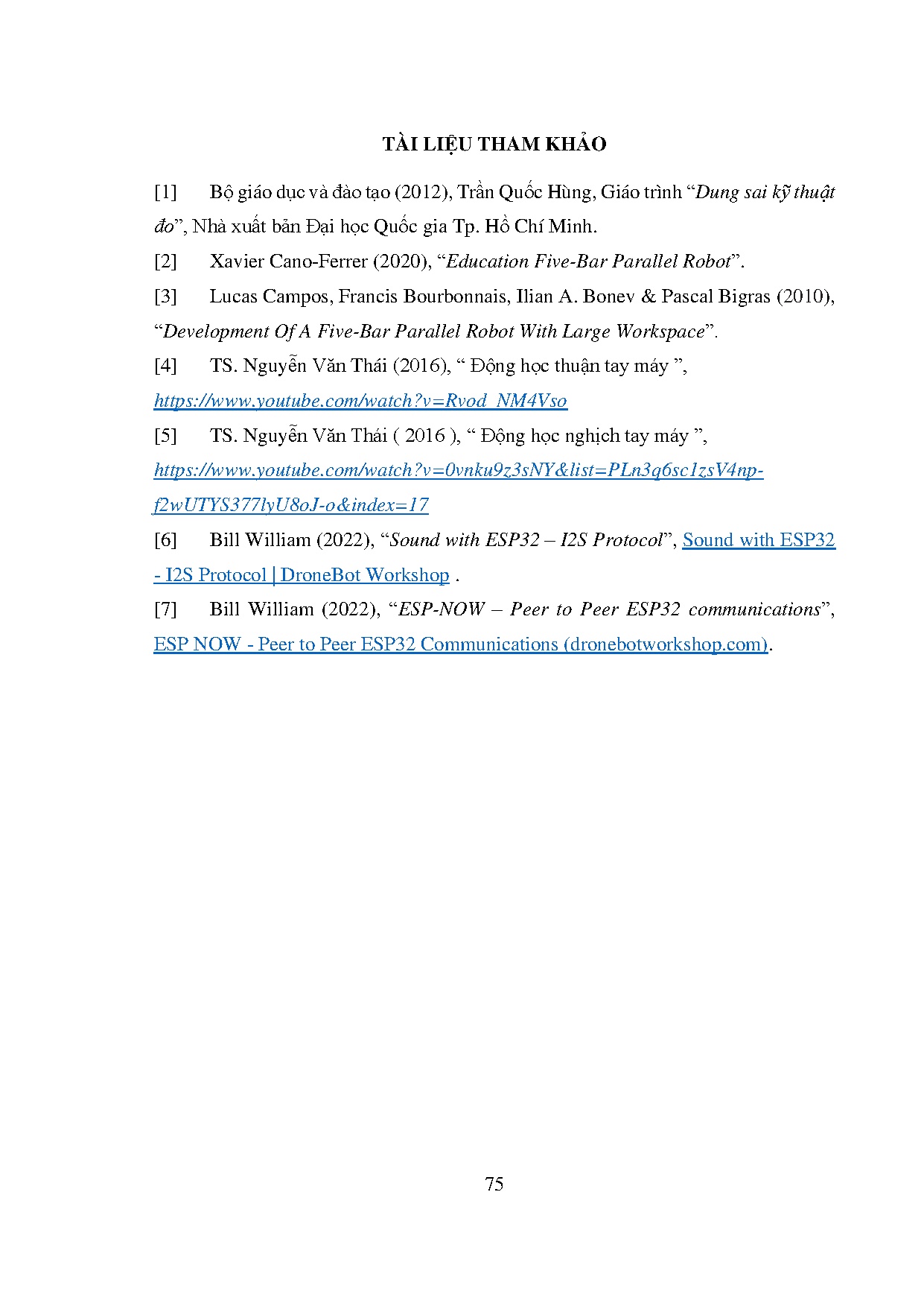 Đồ án tốt nghiệp - Thiết kế, chế tạo robot steam hỗ trợ dạy vẽ - Trang 94