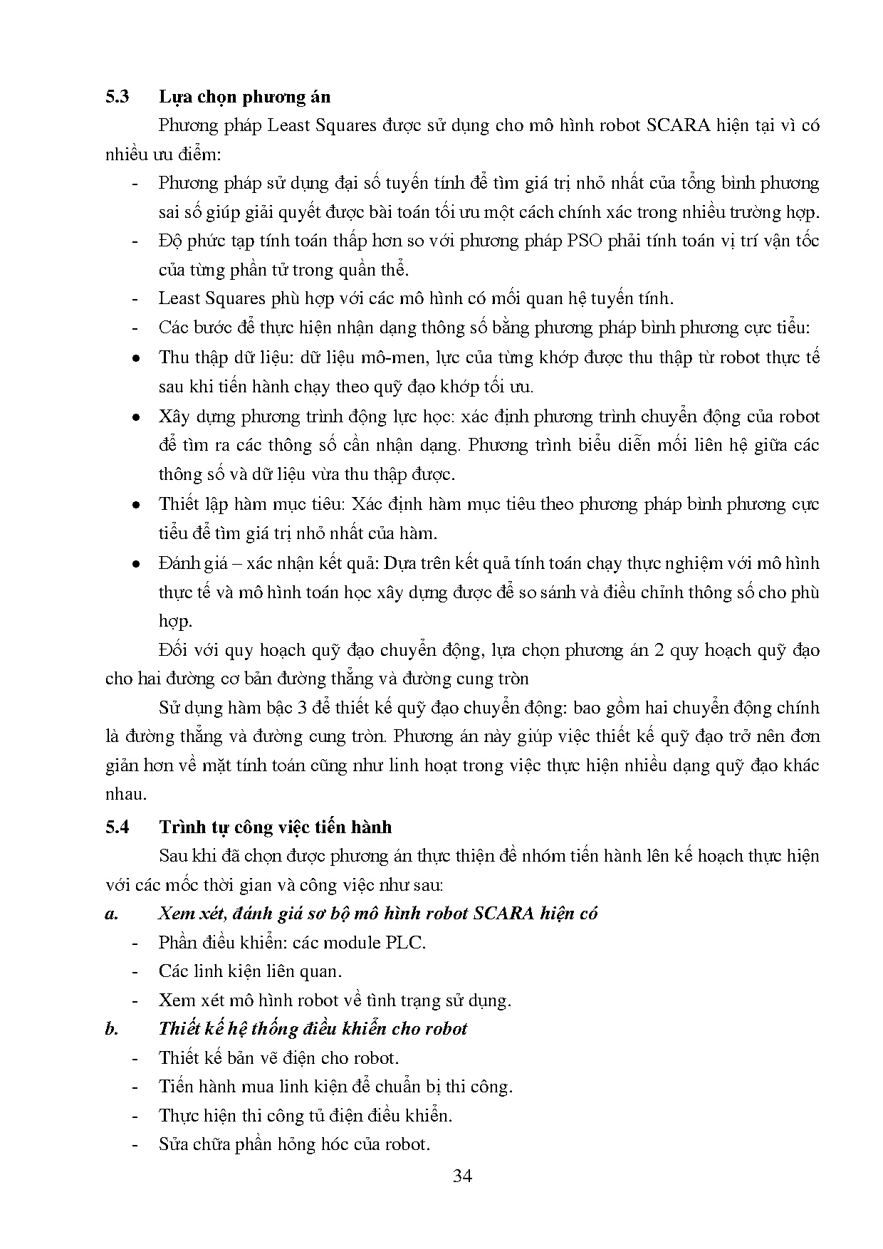 Đồ án tốt nghiệp - Nhận dạng và điều khiển quỹ đạo chuyển động Scara robot - Trang 48