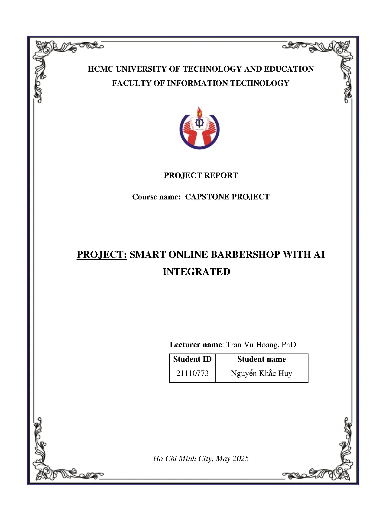 Đồ án tốt nghiệp - Smart online barbershop with AI Integrated