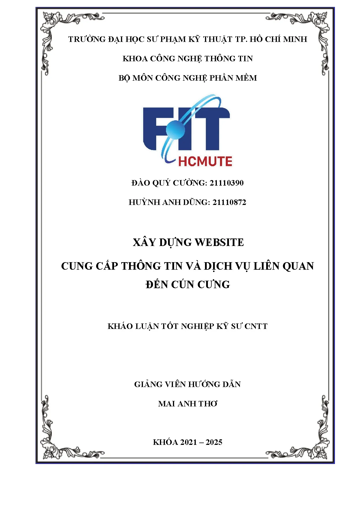 Đồ án tốt nghiệp - Xây dựng Website cung cấp thông tin và dịch vụ liên quan đến cún cưng - Trang 2
