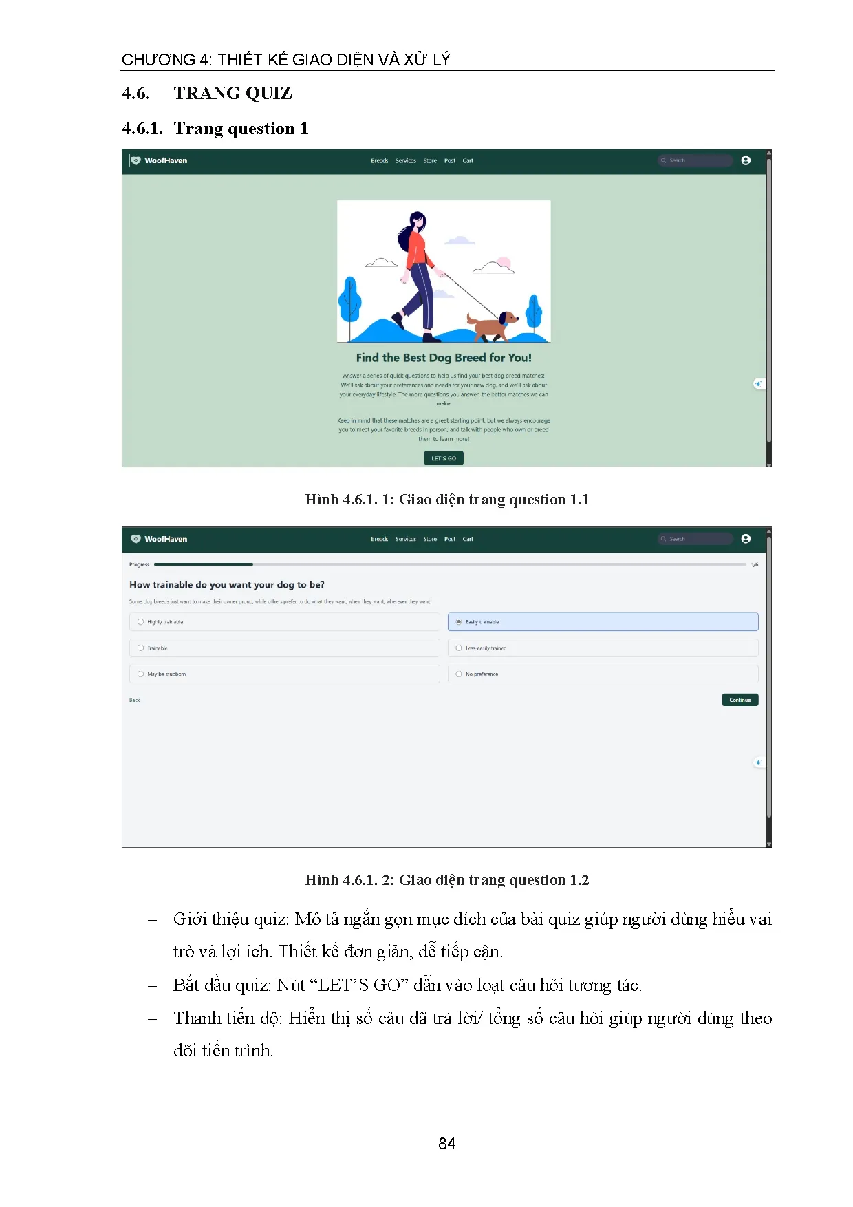 Đồ án tốt nghiệp - Xây dựng Website cung cấp thông tin và dịch vụ liên quan đến cún cưng - Trang 88