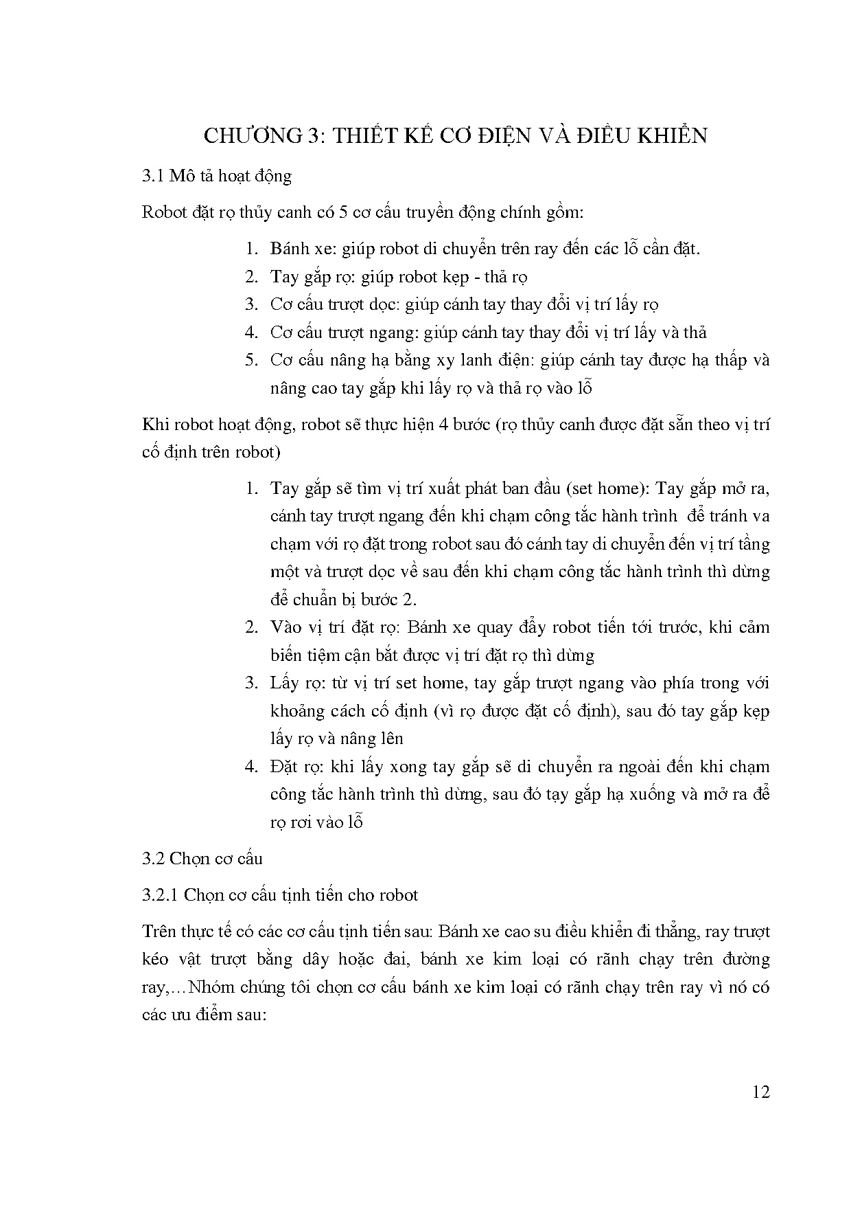 Đồ án tốt nghiệp - Thiết kế - chế tạo robot đặt rọ thủy canh tự động - Trang 26