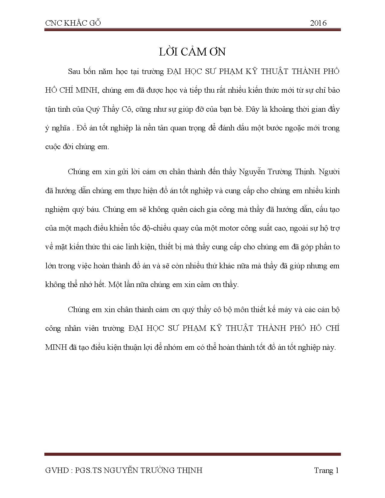 Đồ án tốt nghiệp - Máy CNC khắc gỗ