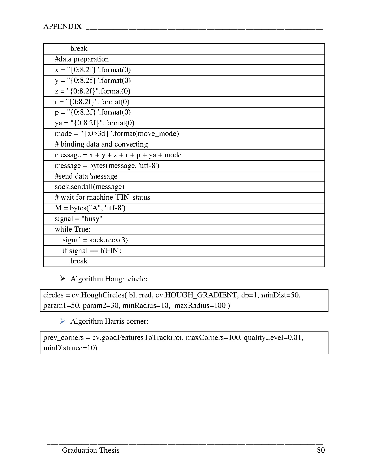 Đồ án tốt nghiệp - Image processing application for product classification and robot control - Trang 81