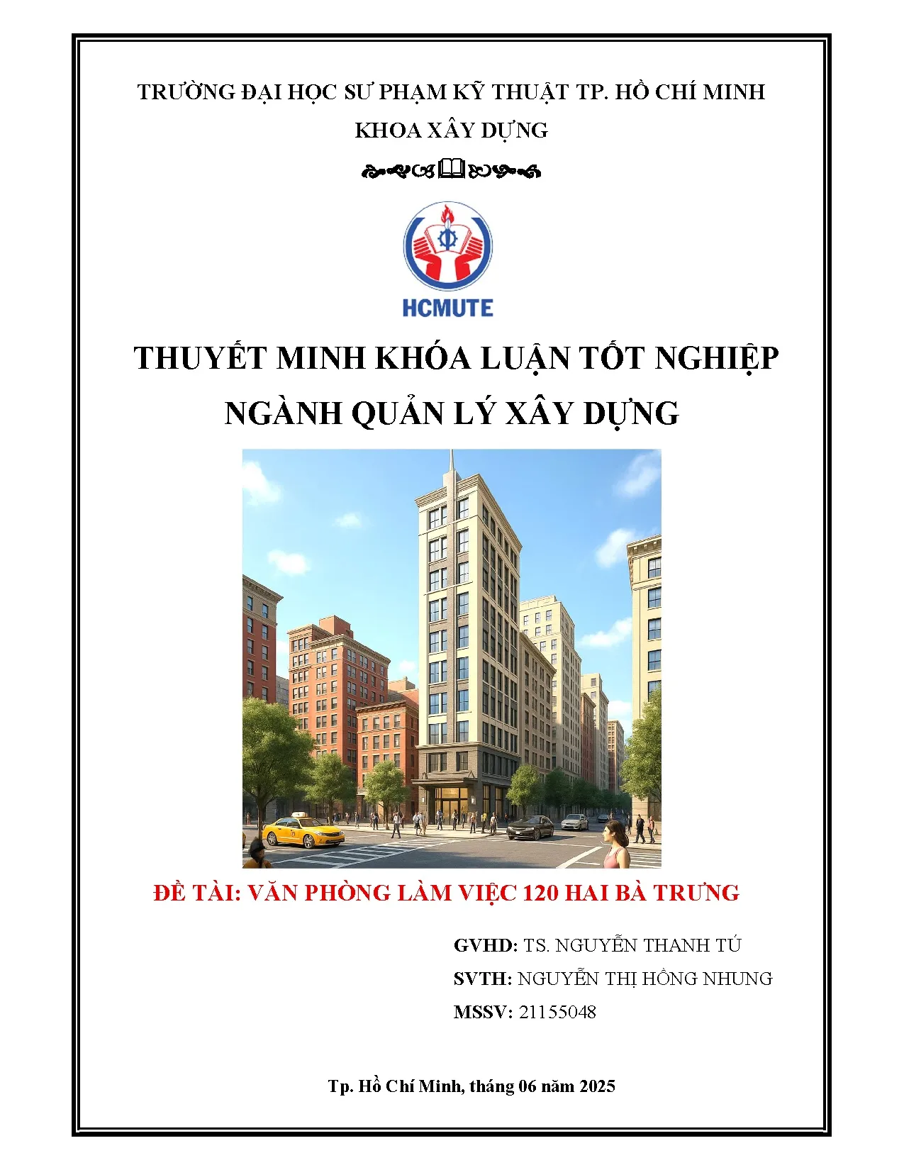 Đồ án tốt nghiệp - Văn phòng làm việc 120 Hai Bà Trưng