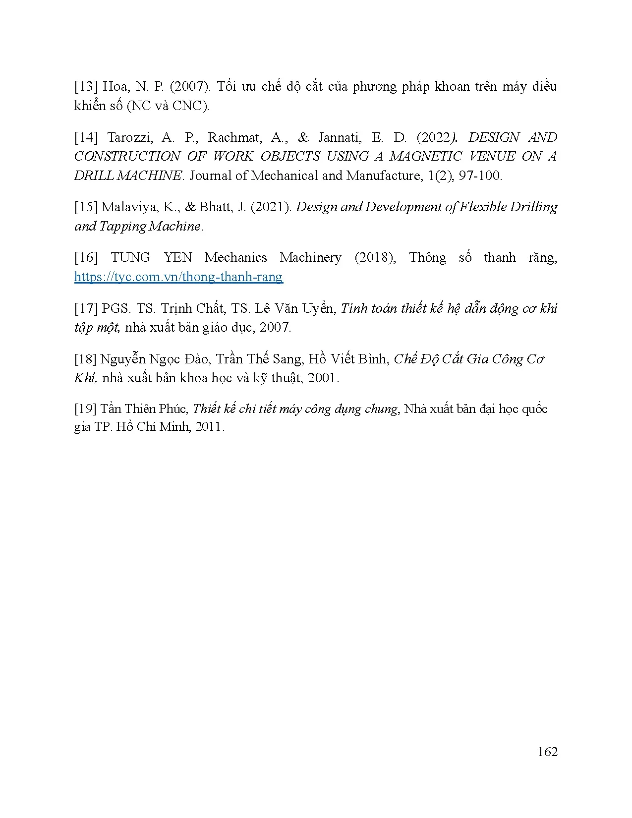 Đồ án tốt nghiệp - Thiết kế chế tạo máy khoan — Taro đế từ - Trang 177