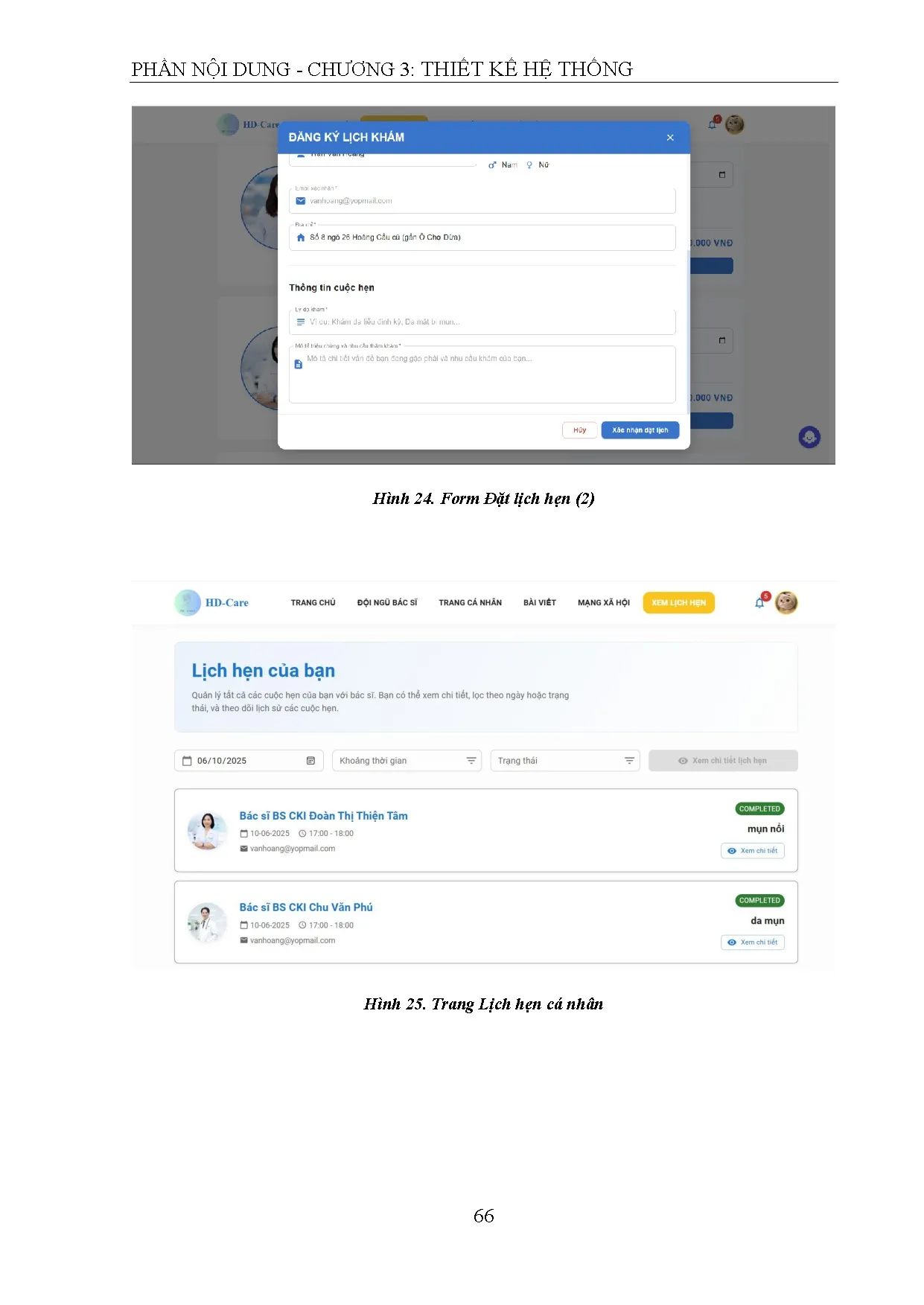 Đồ án tốt nghiệp - Xây dựng Website đặt lịch thăm khám da mặt kết hợp mạng xã hội chia sẻ TTVCSDM - Trang 83