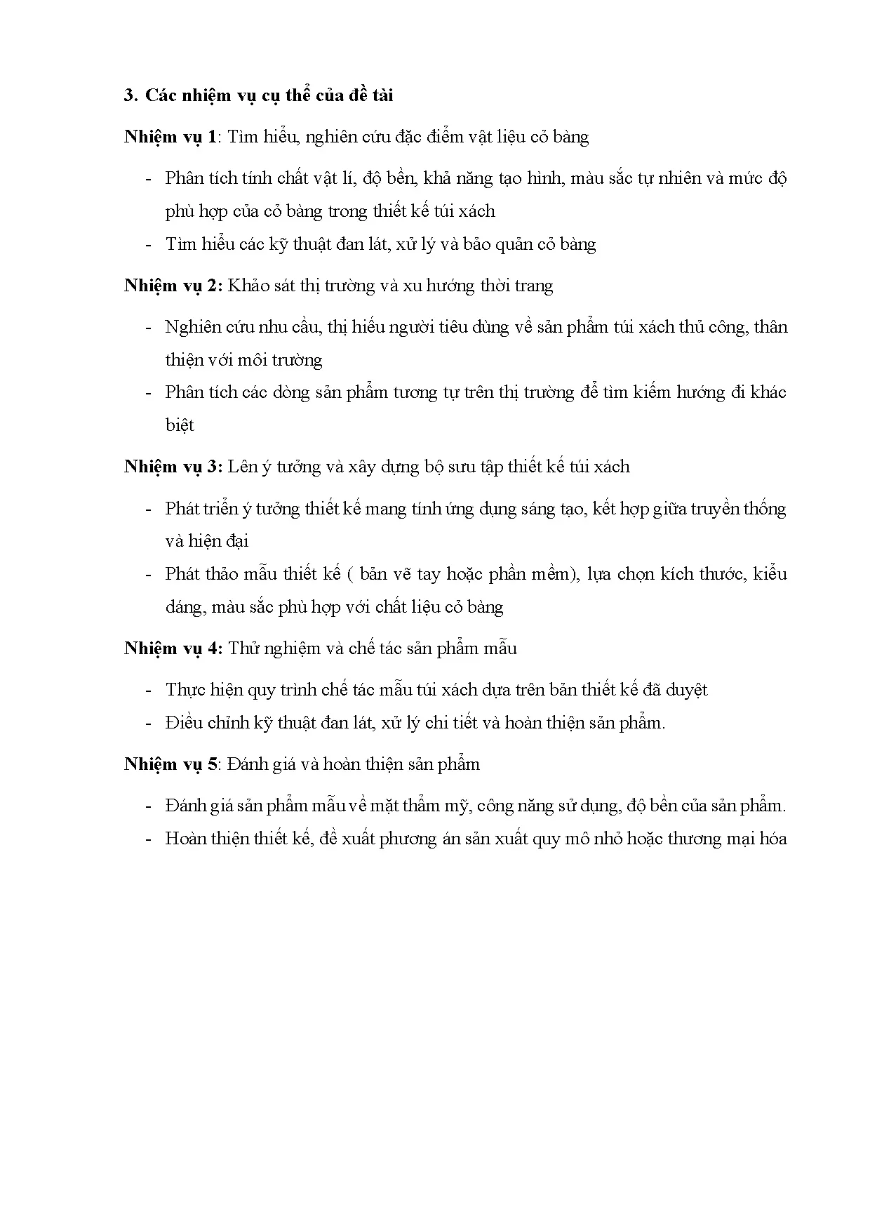 Đồ án tốt nghiệp - Thiết kế túi xách thời trang từ vật liệu cỏ bàng - Trang 4