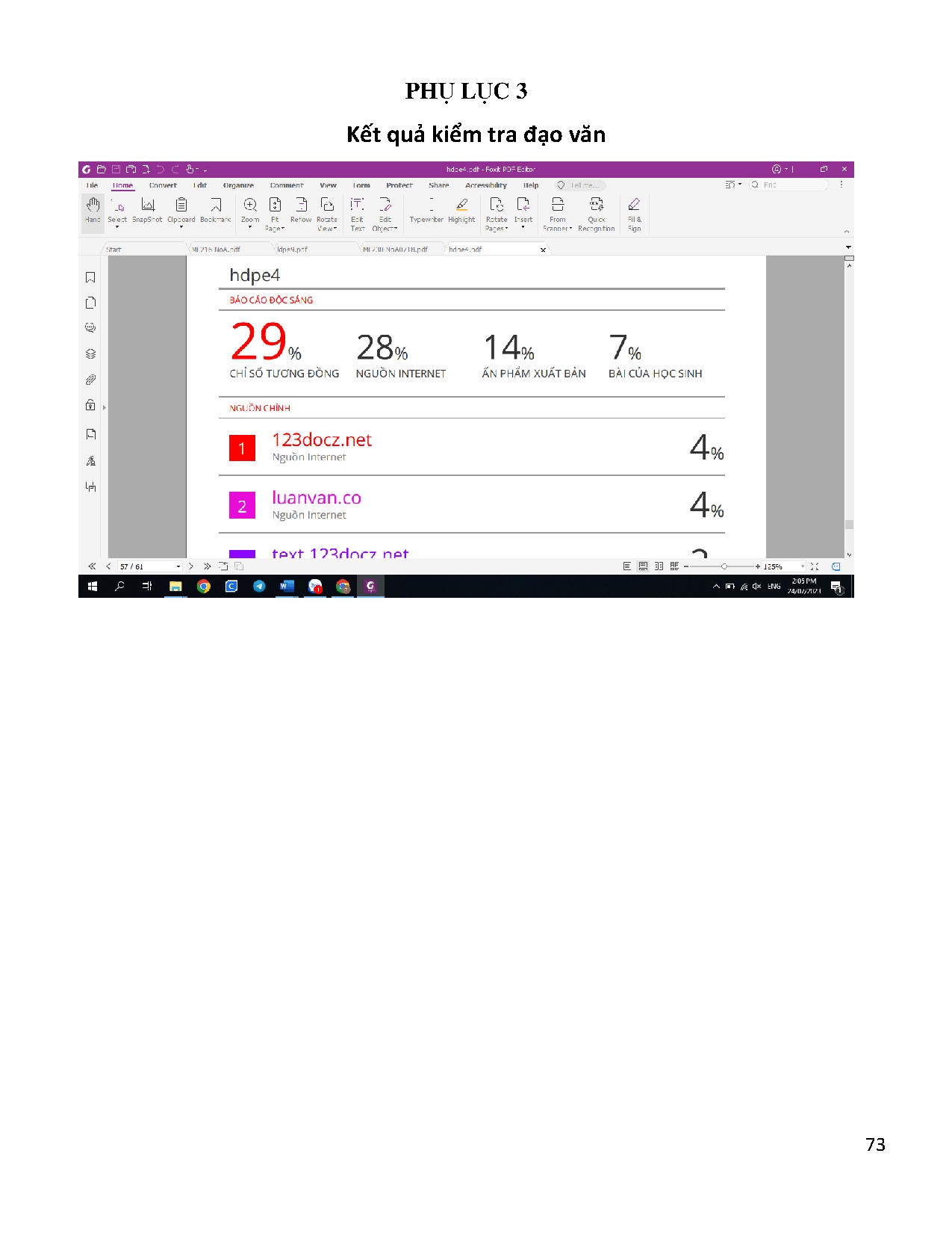 Ảnh một số trang tài liệu