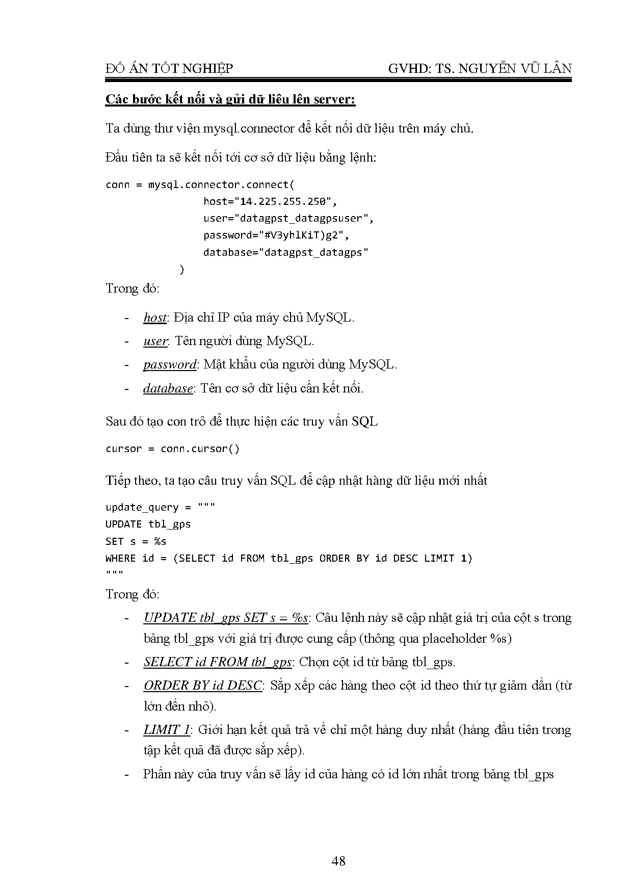 Đồ án tốt nghiệp - Thiết kế, chế tạo thiết bị cảnh báo và truy tìm người bị mất trí nhớ đi lạc HTCĐL - Trang 59