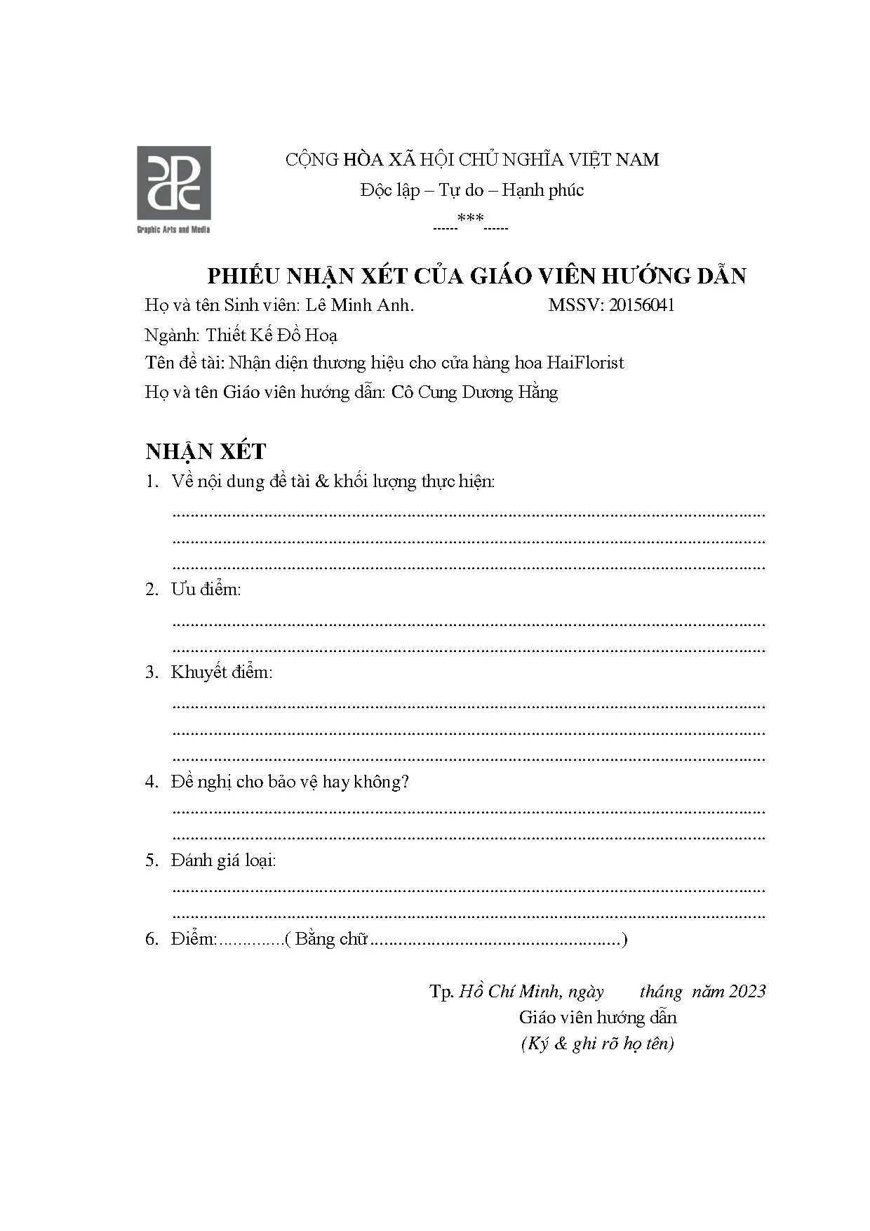 Đồ án tốt nghiệp - Nhận diện thương hiệu cho cửa hàng hoa HaiFlorist - Trang 3