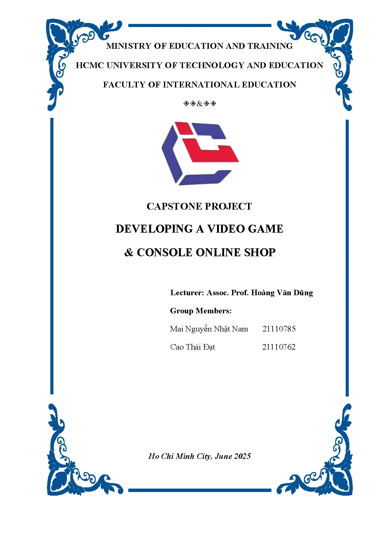 Đồ án tốt nghiệp - Developing A video game &amp; Console online shop