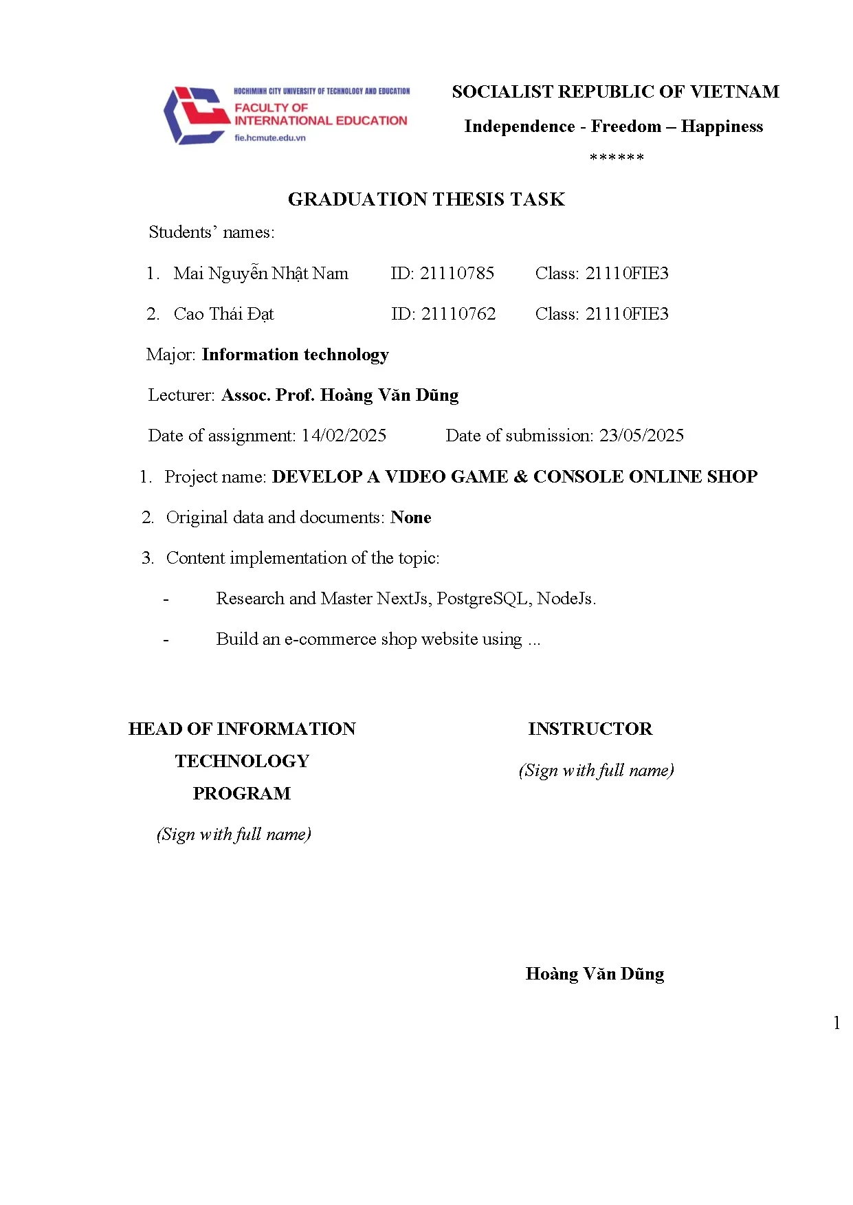 Đồ án tốt nghiệp - Developing A video game &amp; Console online shop - Trang 3