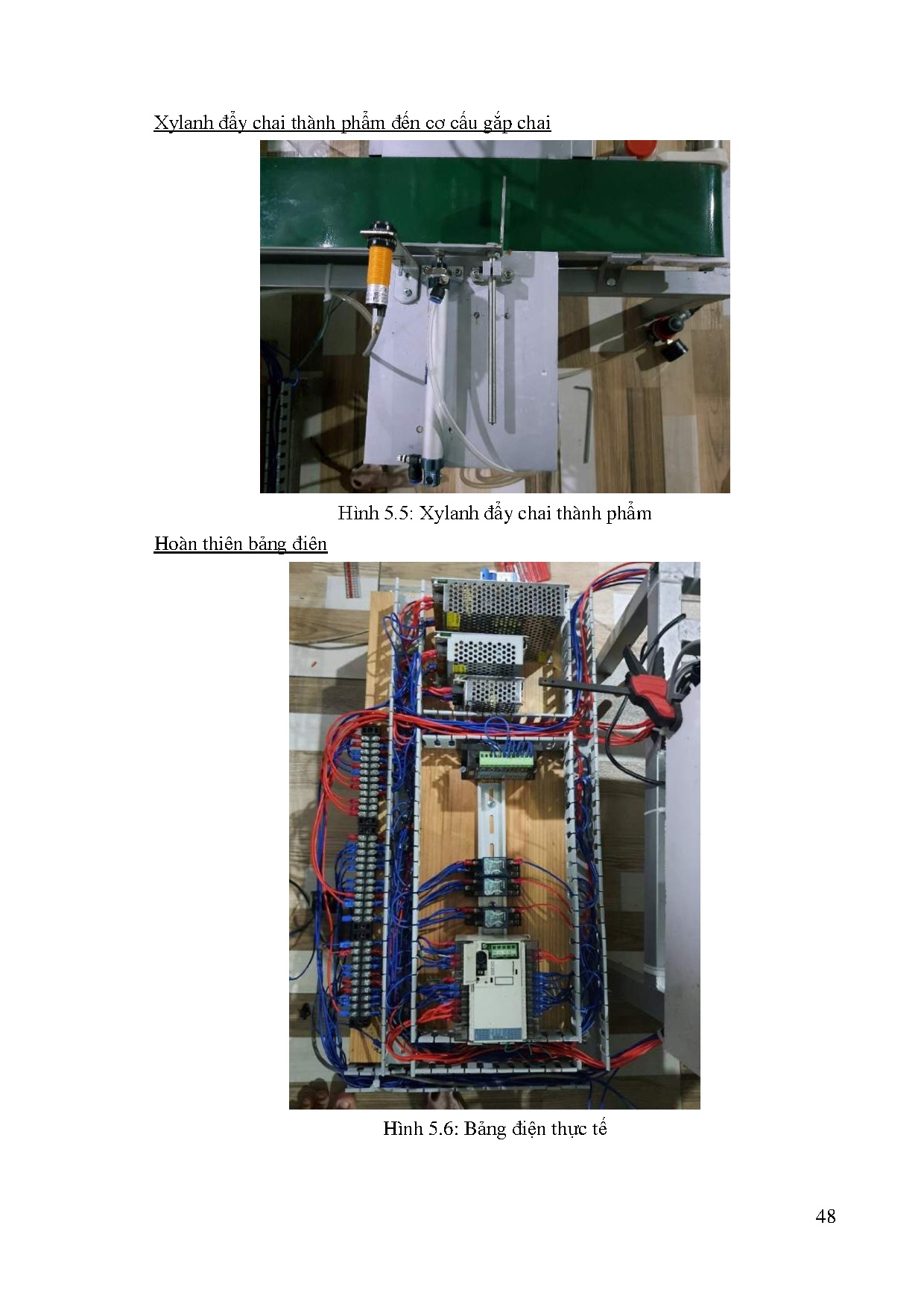 Đồ án tốt nghiệp - Thiết kế, chế tạo hệ thống chiết rót, đóng nắp chai tự động - Trang 61