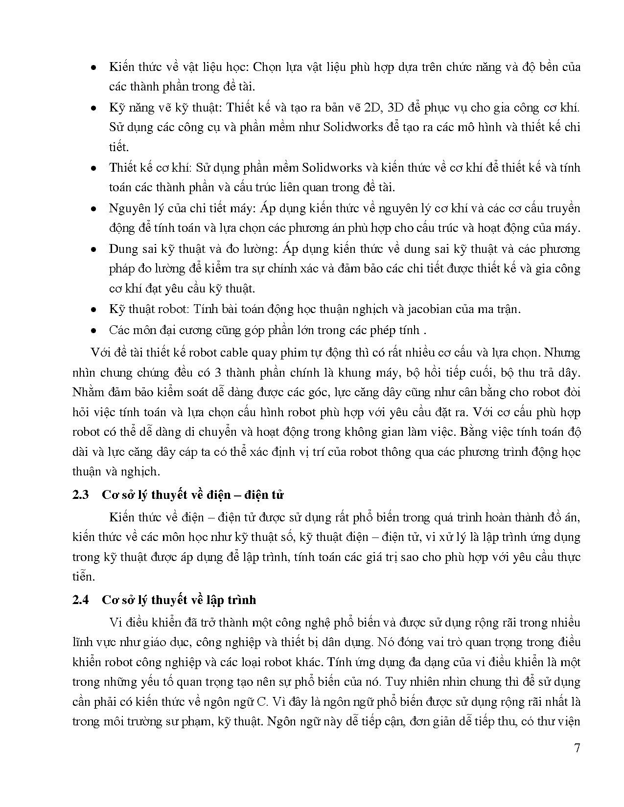 Đồ án tốt nghiệp - Thiết kế và chế tạo robot cáp quay phim tự động - Trang 21