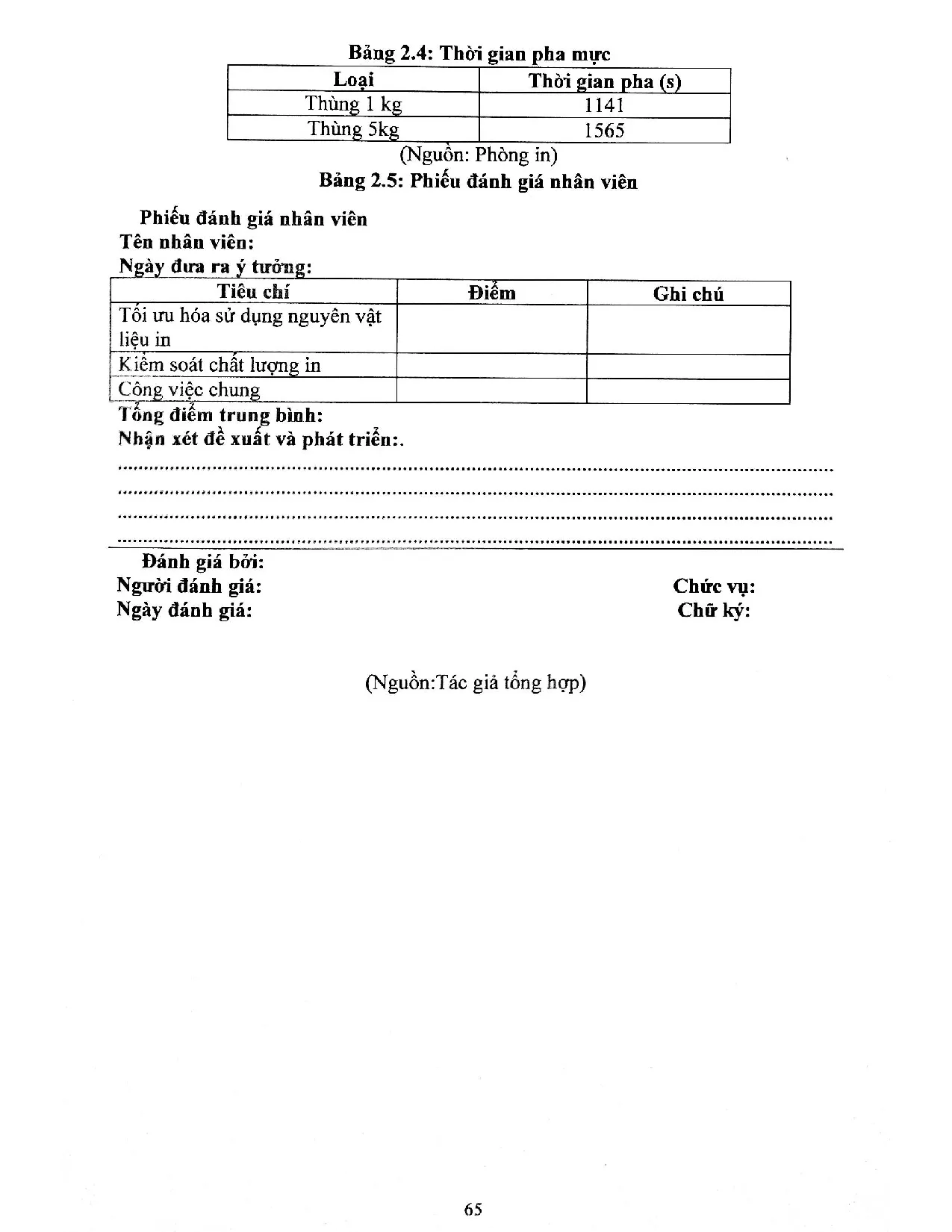 Đồ án tốt nghiệp - Áp dụng công cụ LEAN nhằm cắt giảm lãng phí tại phân xưởng in - Công ty TNHH U - Trang 74