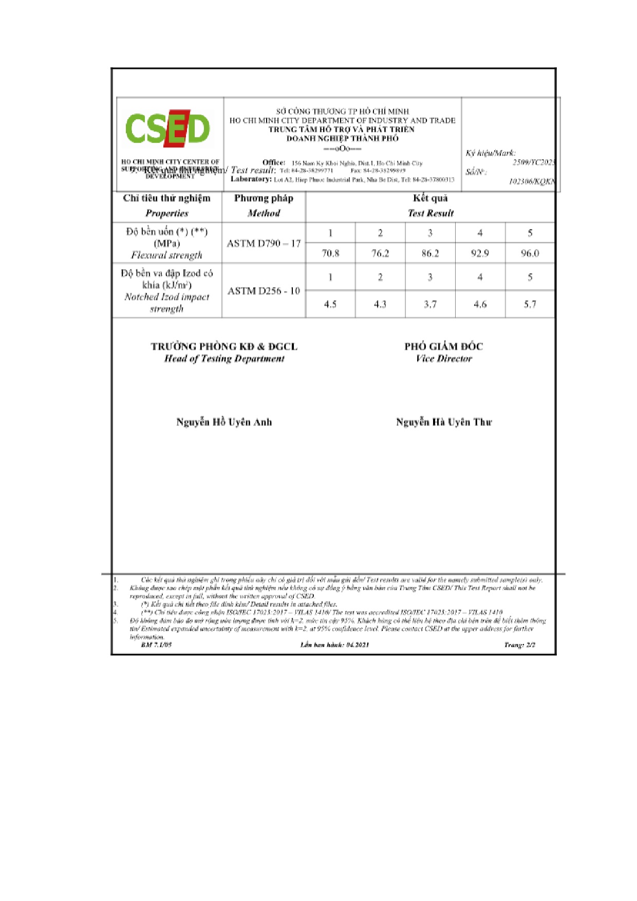 Đồ án tốt nghiệp - Nghiên cứu độ bền uốn của vật liệu trộn hợp Polybutylene TTTCTBCNÉP - Trang 92