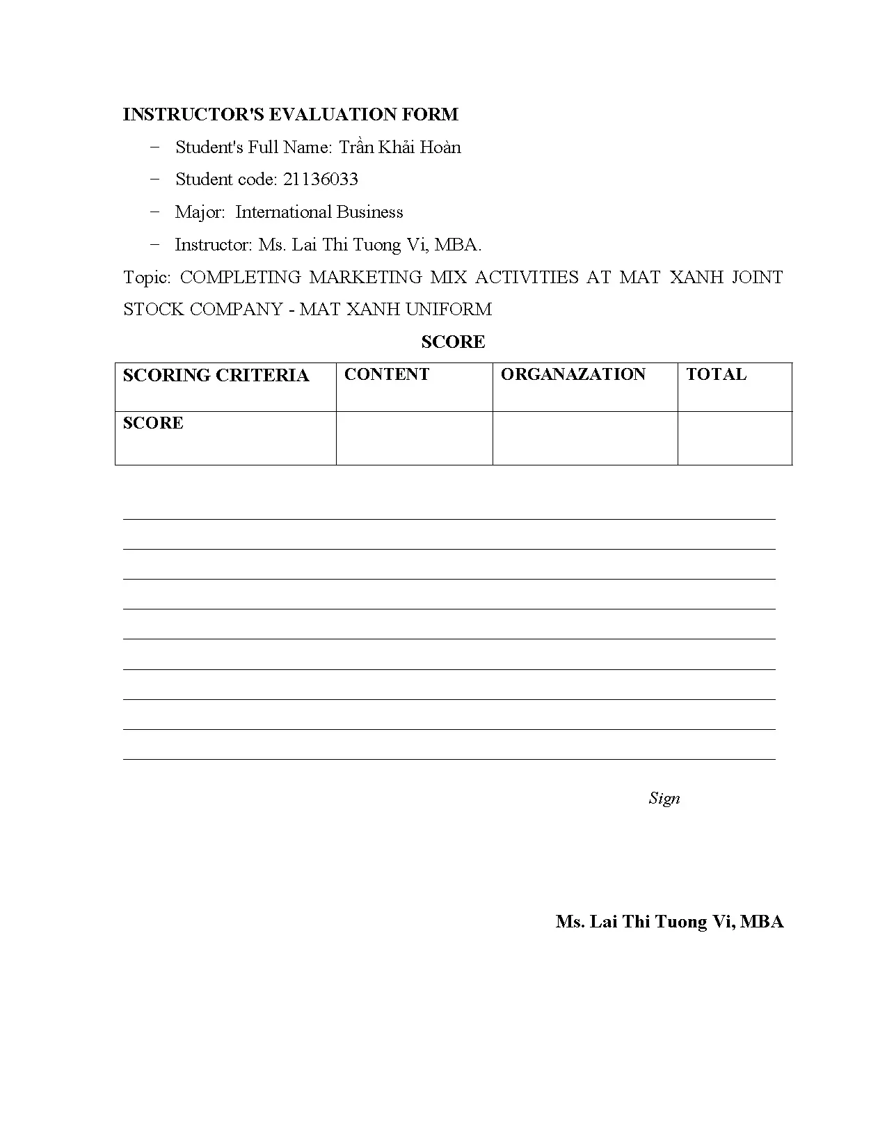 Đồ án tốt nghiệp - Completing marketing mix activities at Mat xanh JSC - Mat xanh uniform - Trang 2