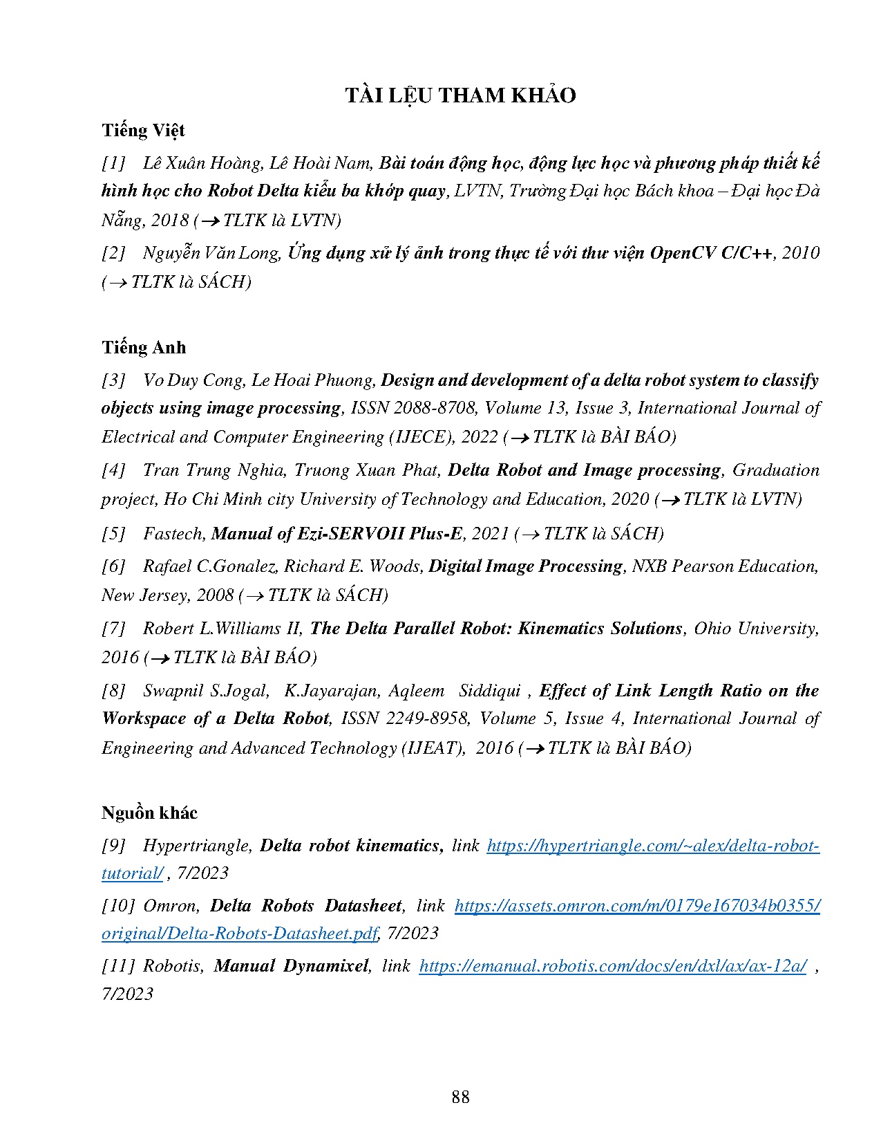 Đồ án tốt nghiệp - Nghiên cứu, chế tạo Delta robot dùng xử lý ảnh để phân loại sản phẩm - Trang 102