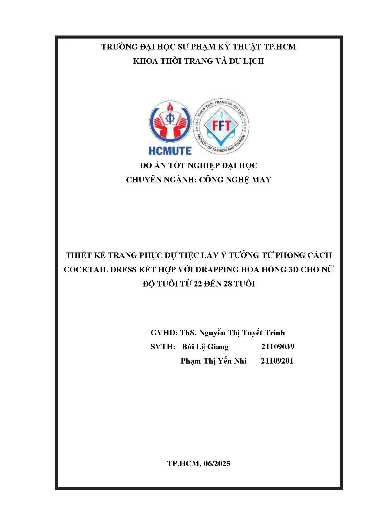 Đồ án tốt nghiệp - Thiết kế trang phục dự tiệc lấy ý tưởng từ phong cách CDKHDHH 3 CNĐTT 2 Đ 2 T - Trang 2