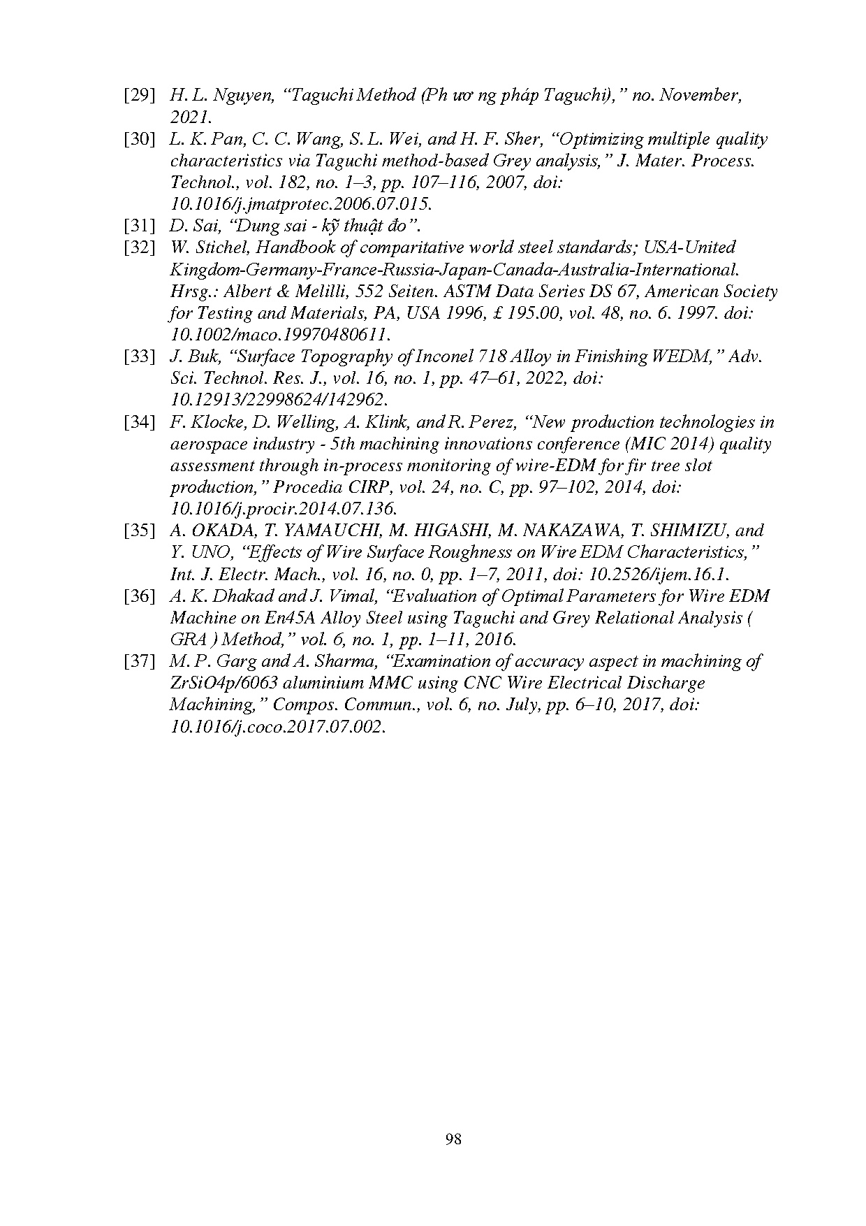 Ảnh một số trang tài liệu