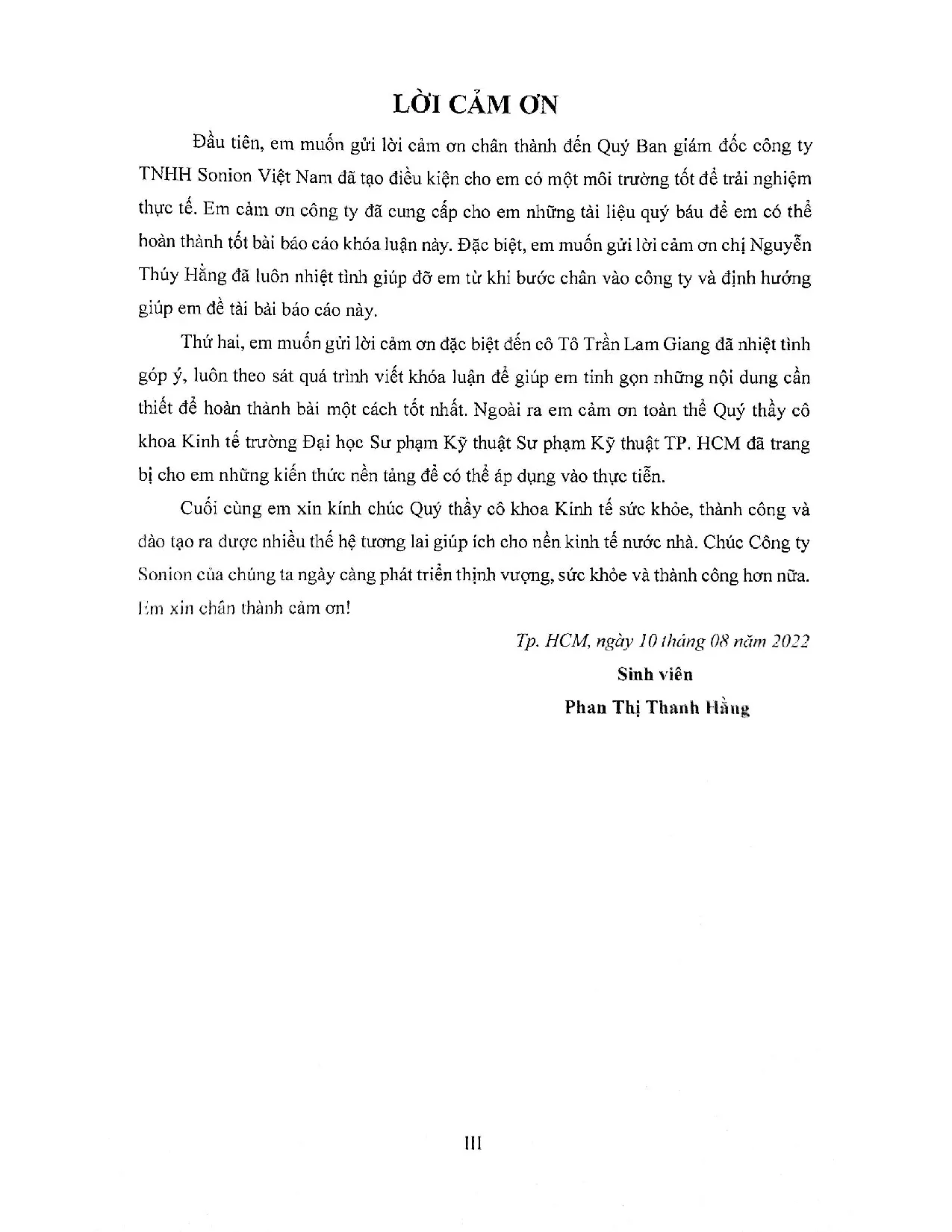 Đồ án tốt nghiệp - Áp dụng các công cụ industrial engineering nhằm giảm thiểu lãng phí tại CTCTTSVN - Trang 4