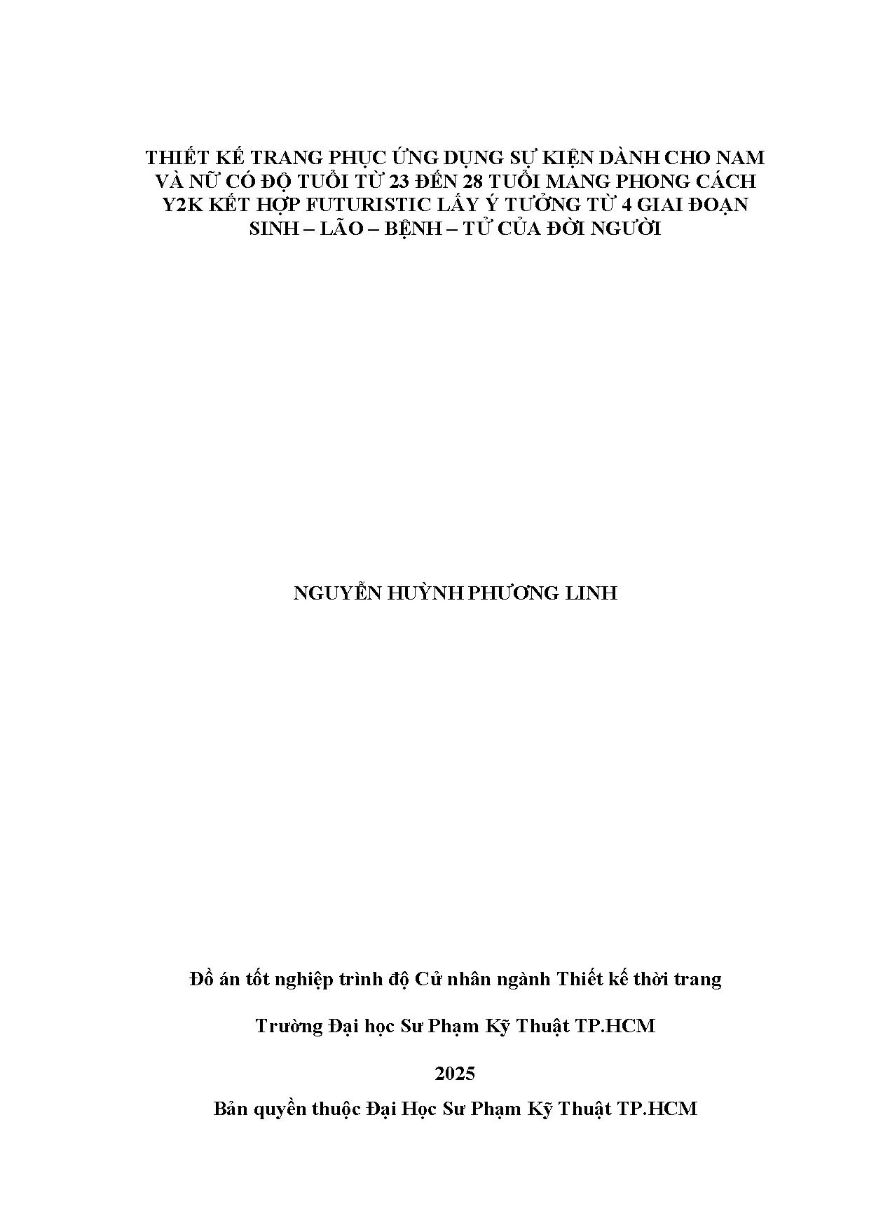 Đồ án tốt nghiệp - Thiết kế trang phục ứng DSKDCNVNCĐTT 2 Đ 2 TMPCYKHFL ý TT 4 GĐS - L - B - TCĐN - Trang 2
