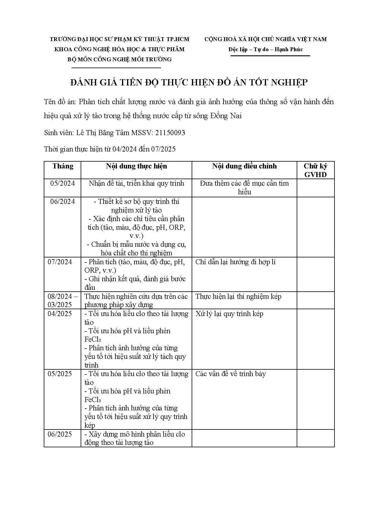 Đồ án tốt nghiệp - Analysis of water quality and evaluating the impact of operating POAREITWTS ( NR - Trang 3