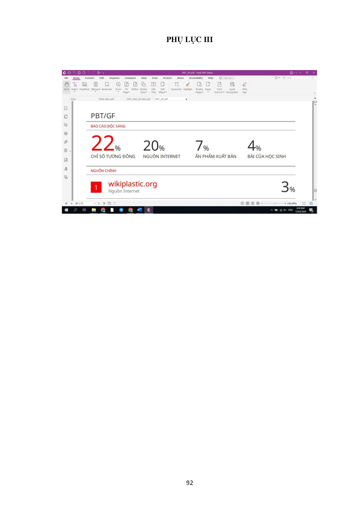 Ảnh một số trang tài liệu