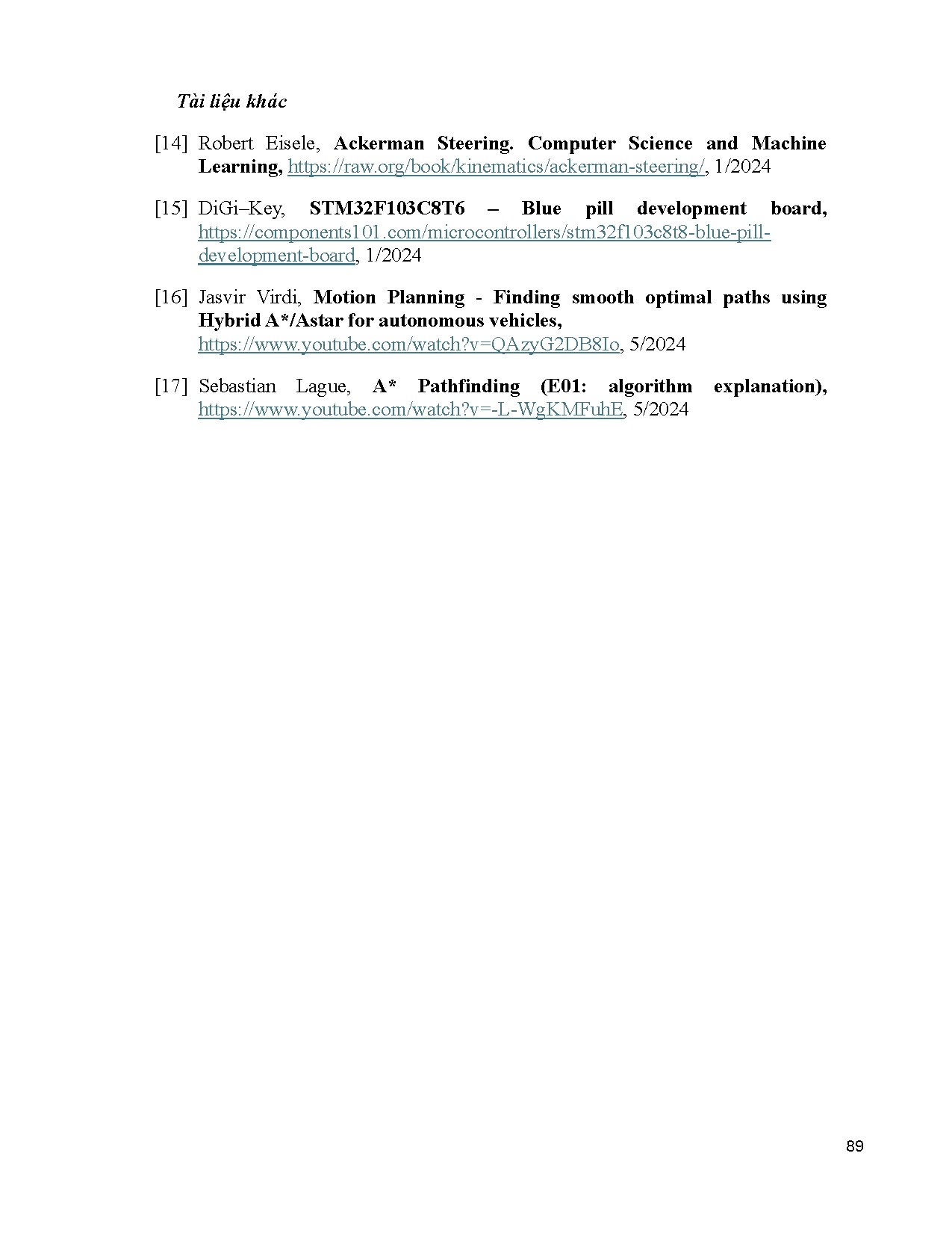 Đồ án tốt nghiệp - Nghiên cứu, thiết kế và chế tạo Mobile robot tự hành ứng dụng thuật toán Slam - Trang 109