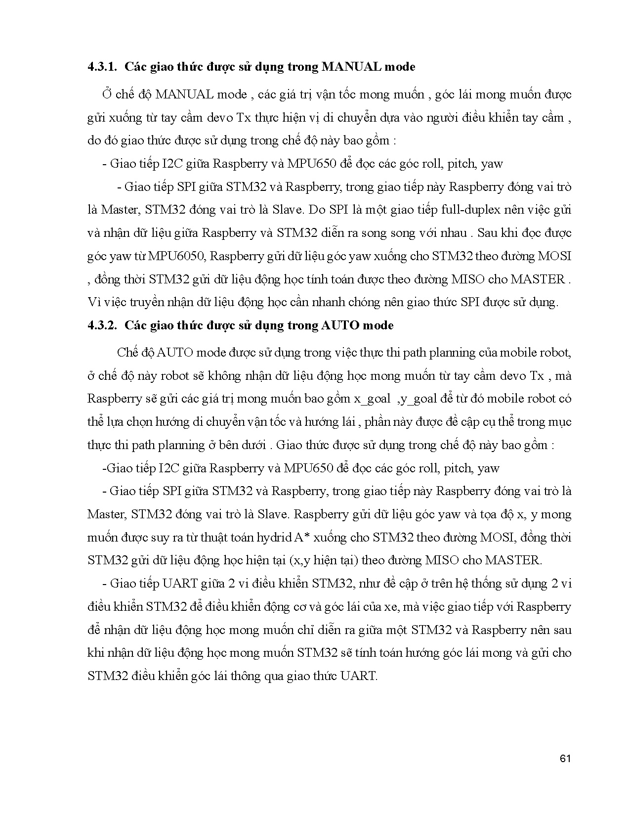 Đồ án tốt nghiệp - Nghiên cứu, thiết kế và chế tạo Mobile robot tự hành ứng dụng thuật toán Slam - Trang 81