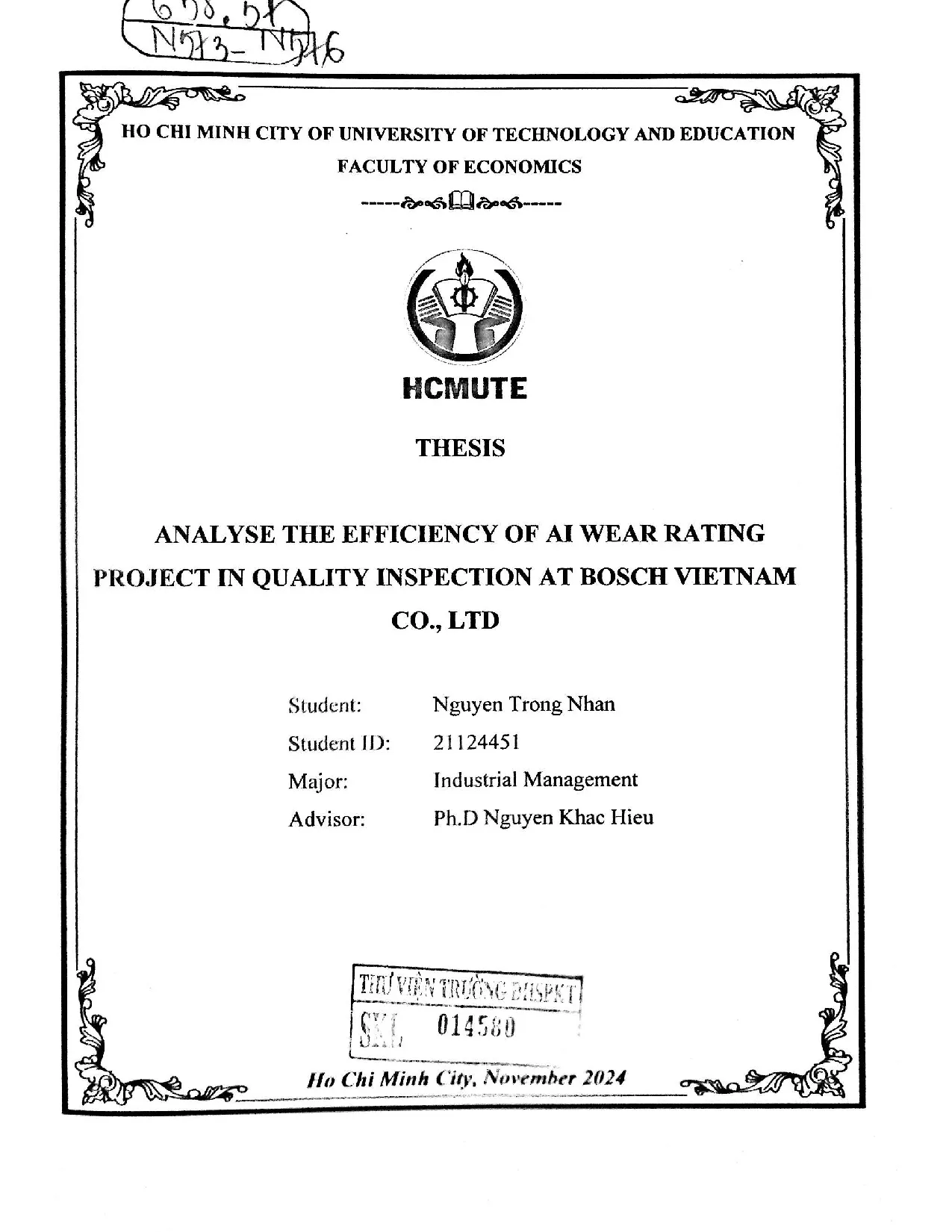 Đồ án tốt nghiệp - Analyse the efficiency of ai wear rating project in quality inspection at BVCL