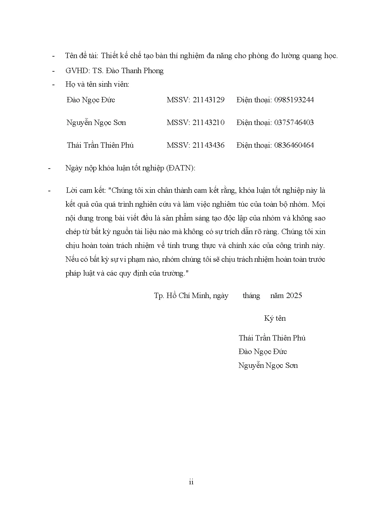 Đồ án tốt nghiệp - Thiết kế chế tạo bàn thí nghiệm đa năng cho phòng đo lường quang học - Trang 4