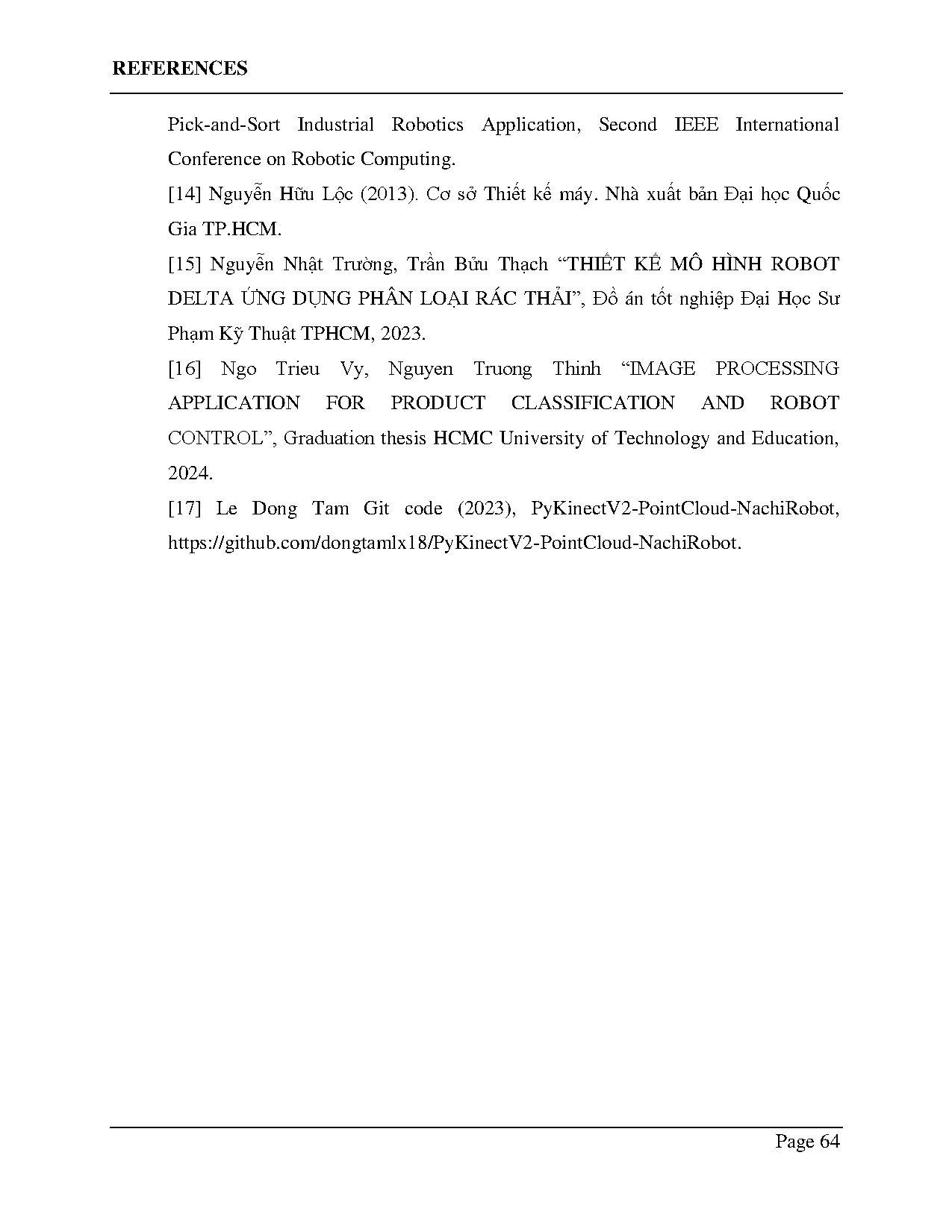 Đồ án tốt nghiệp - Application of Image Processing and AI in Controlling a 6-DOF Robot Arm for WC - Trang 96
