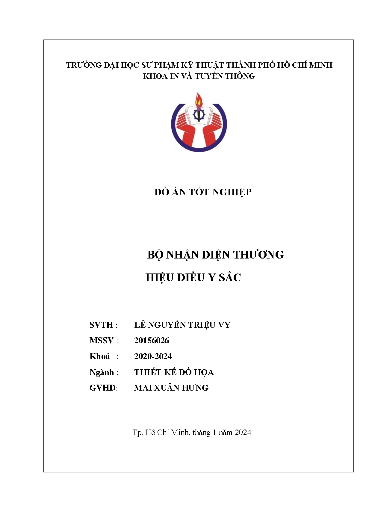 Đồ án tốt nghiệp - Bộ nhận diện thương hiệu diều Y Sắc