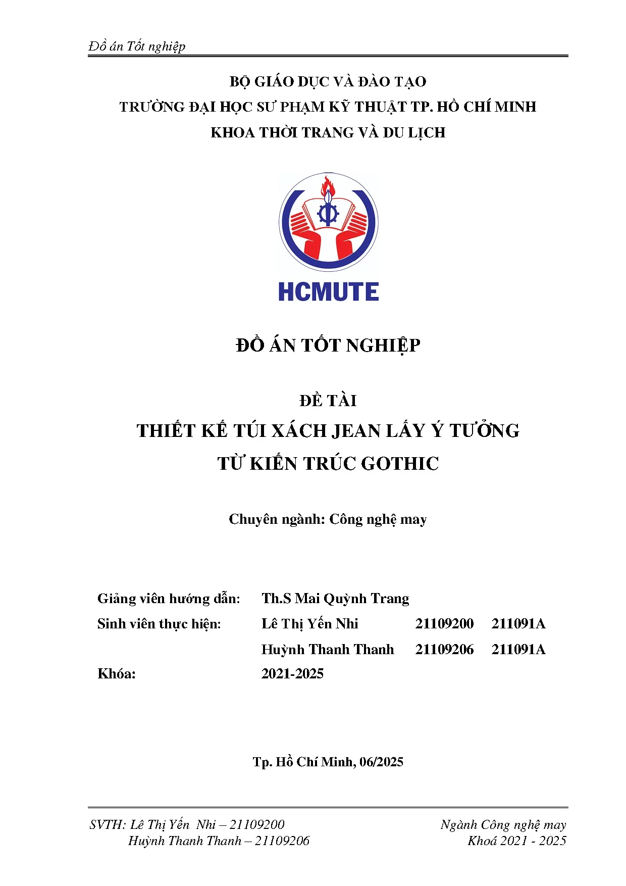 Đồ án tốt nghiệp - Thiết kế túi xách jean lấy ý tưởng từ kiến trúc Gothic - Trang 2