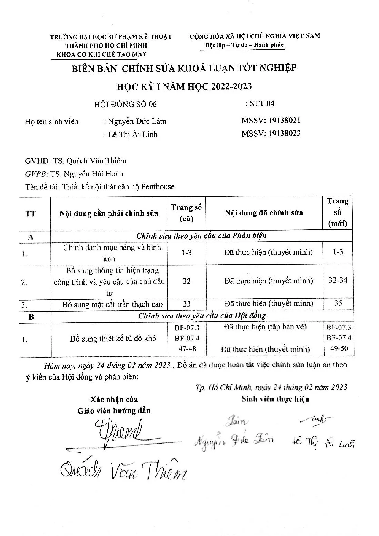 Đồ án tốt nghiệp - Thiết kế nội thất căn hộ Penthouse - Trang 2