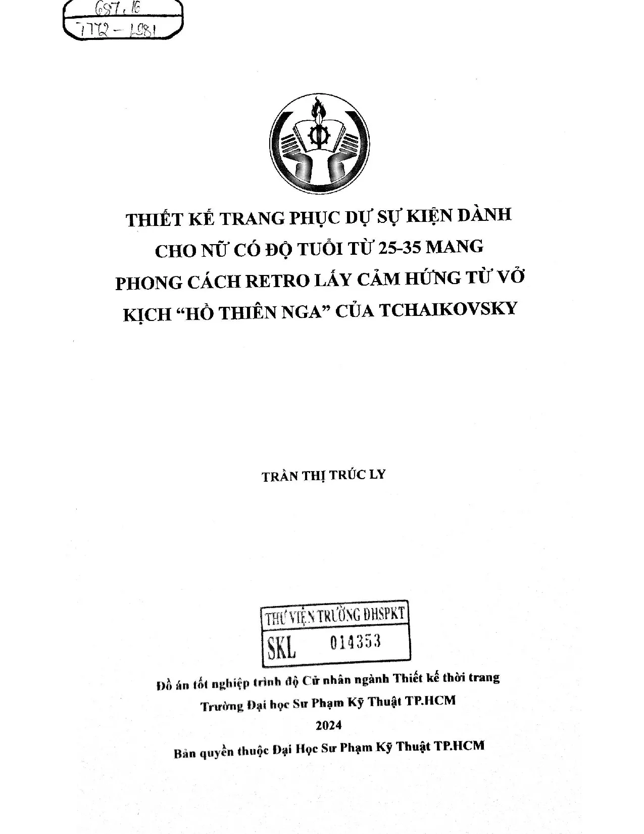 Đồ án tốt nghiệp - Thiết kế trang phục dự sự kiện dành cho nữ có độ tuổi từ 25 - 3 MPCRLCHTVK  TNCT