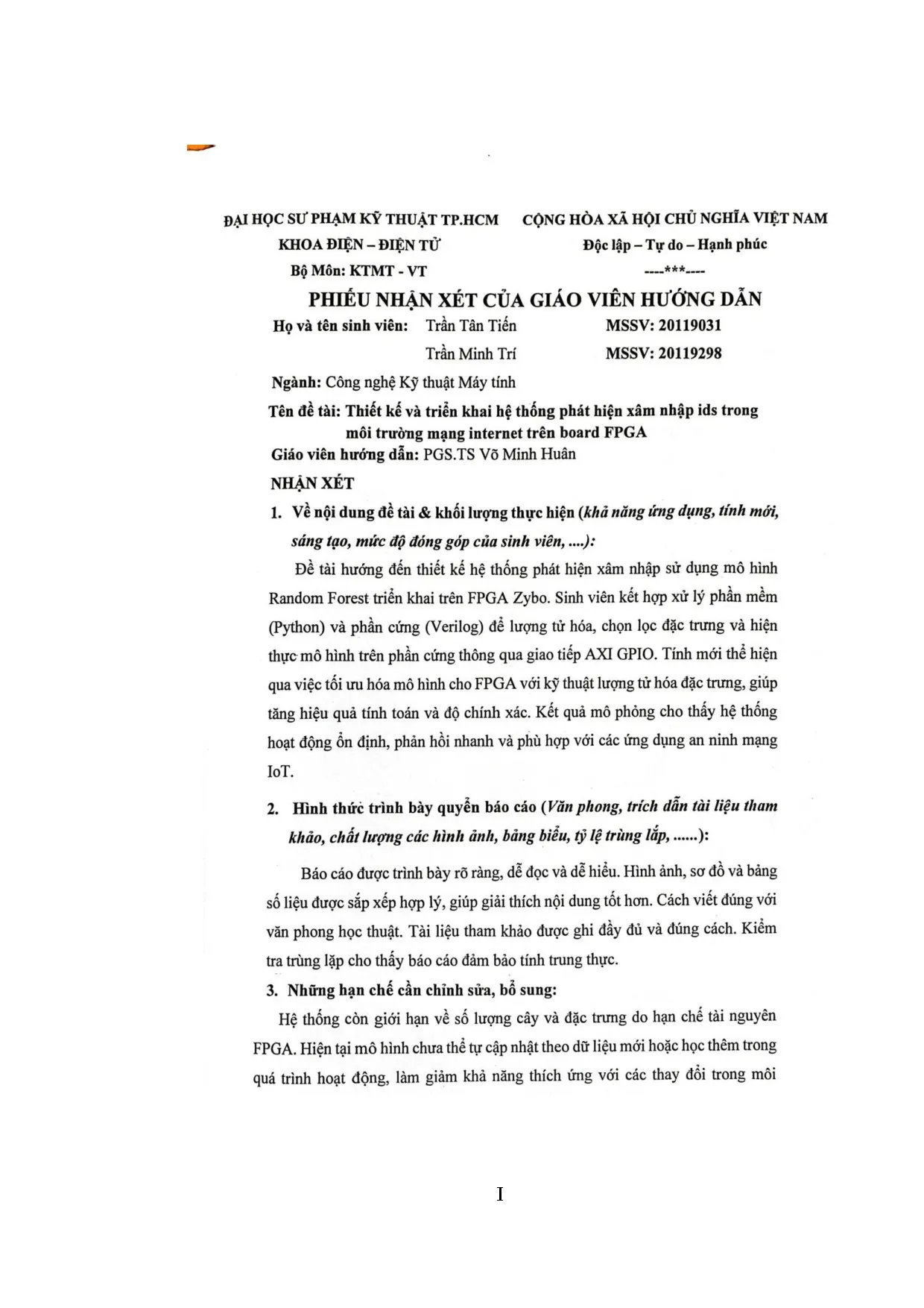 Đồ án tốt nghiệp - Thiết kế và triển khai hệ thống phát hiện xâm nhập IDS trong môi trường mạng ITBF - Trang 3