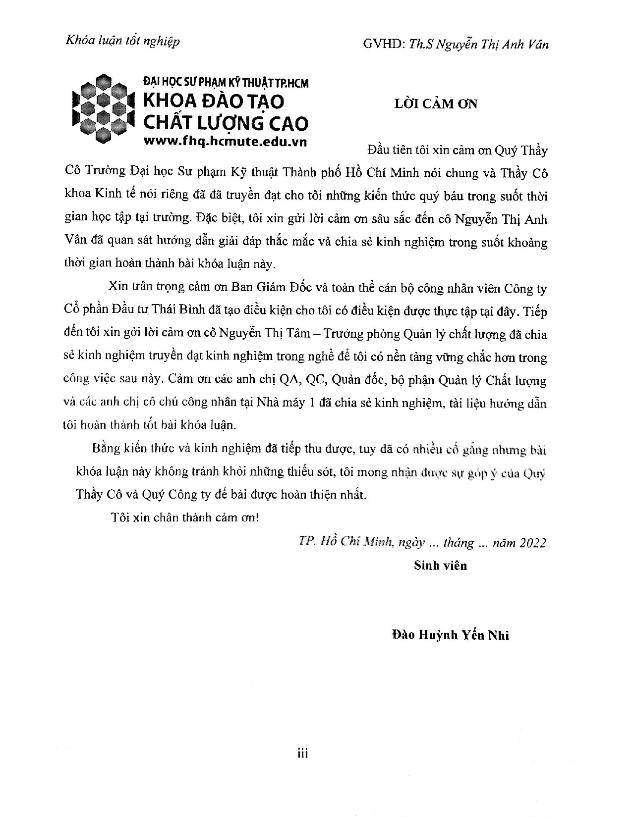 Đồ án tốt nghiệp - Áp dụng phương pháp DMAIC vào quá trình kiểm soát chất lượng tại CTCP đầu tư TB - Trang 4