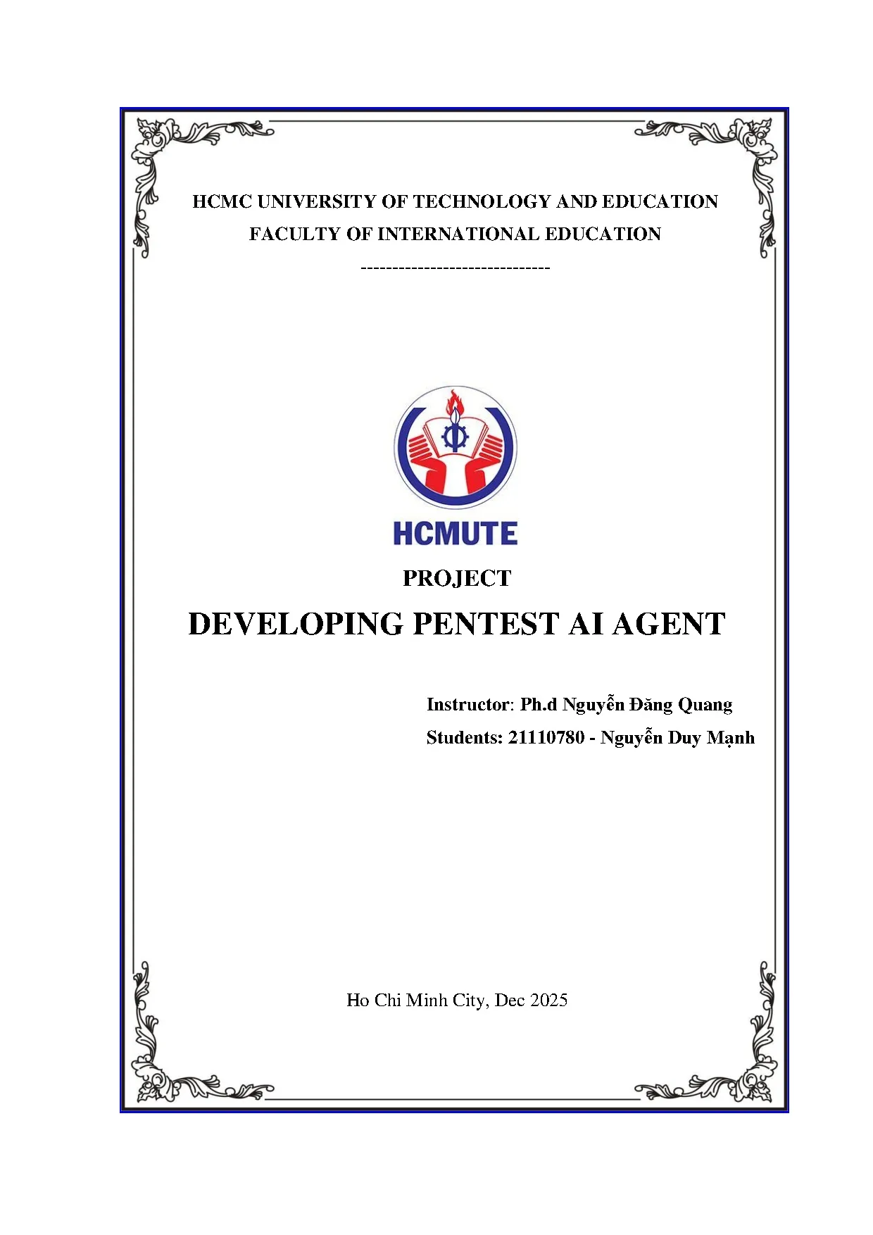 Đồ án tốt nghiệp - Developing pentest AI agent