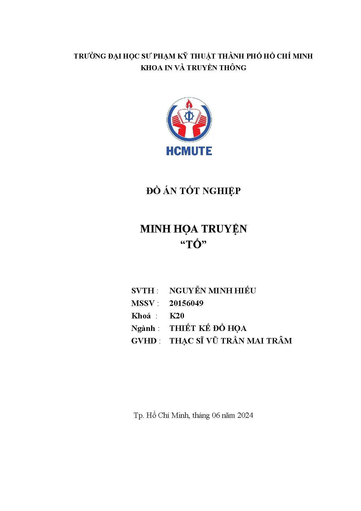 Đồ án tốt nghiệp - Minh họa truyện “Tố”