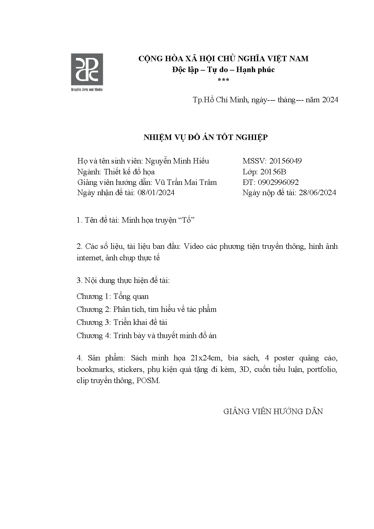 Đồ án tốt nghiệp - Minh họa truyện “Tố” - Trang 3