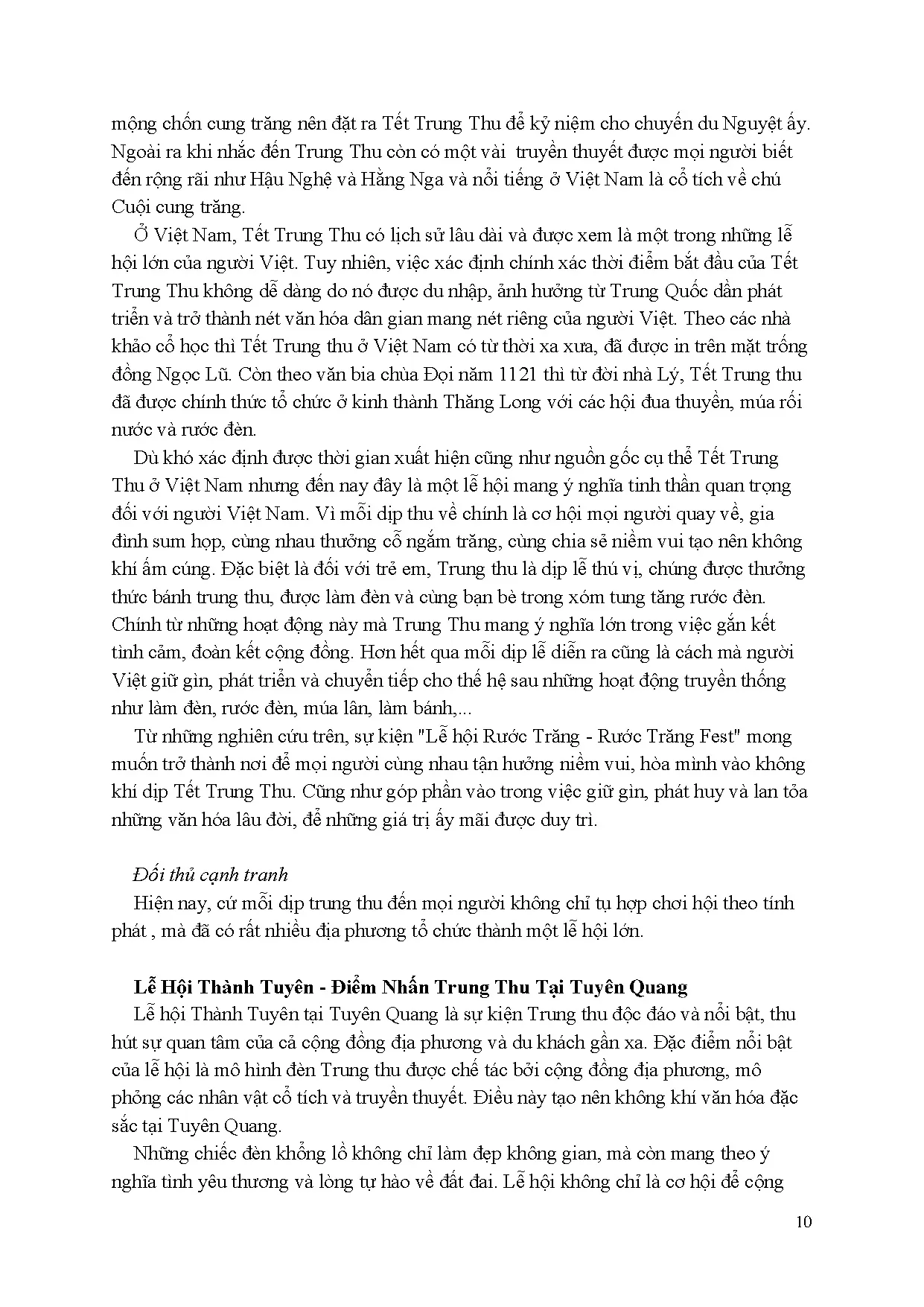 Đồ án tốt nghiệp - Thiết kế sự kiện lễ hội rước trăng - Trang 11